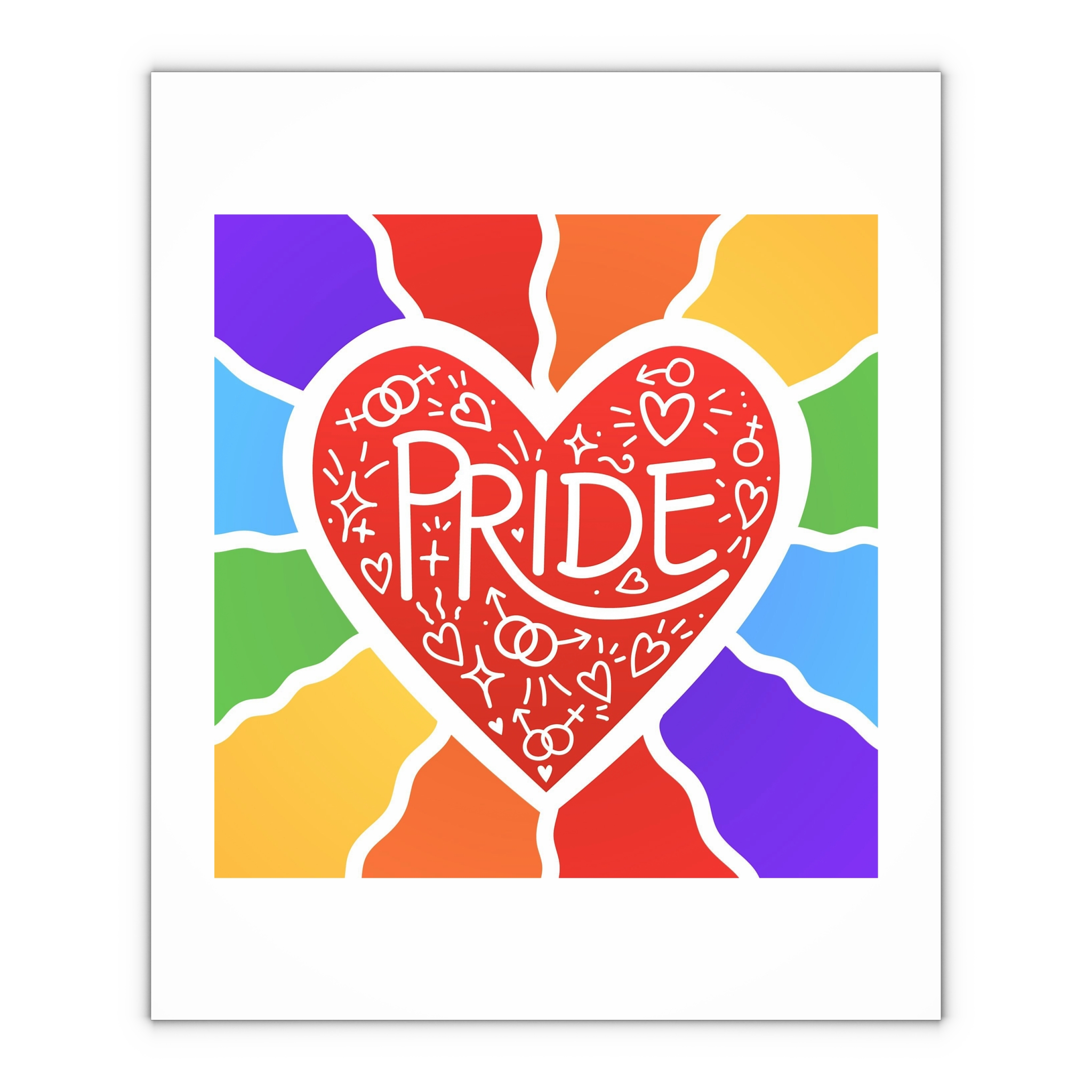 Pride Day Concept Illustration Gift Wrapping Paper Sheets 1pc - Image 4