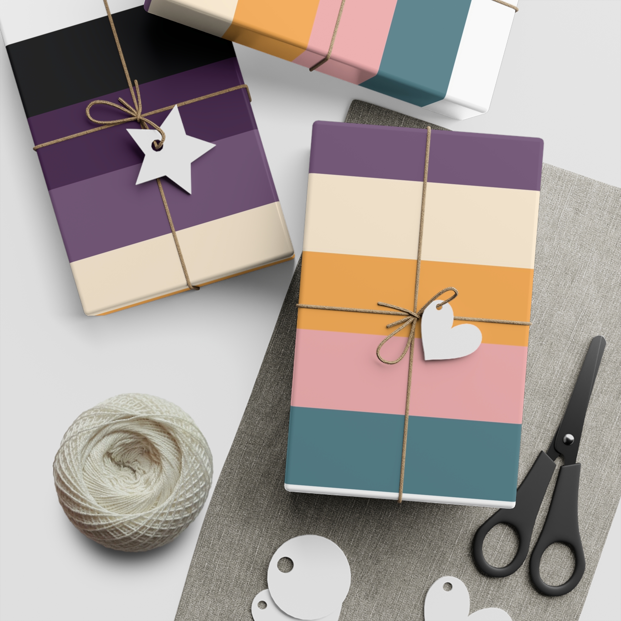 Lesbian Pride Design F631CF Gift Wrapping Paper Sheets 1pc - Image 2