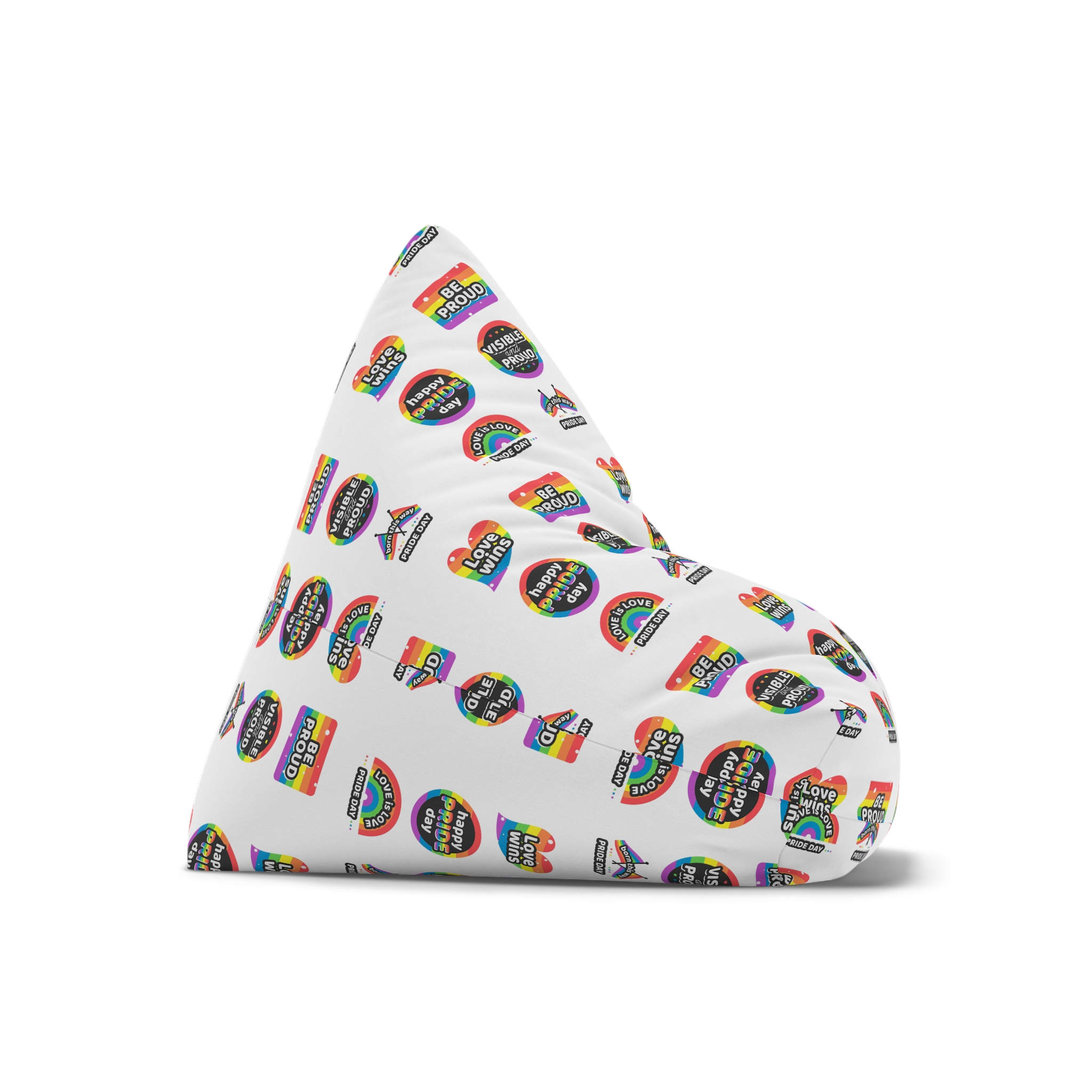 Set Rainbow Pride Labels Bean Bag Chair Cover - Image 7