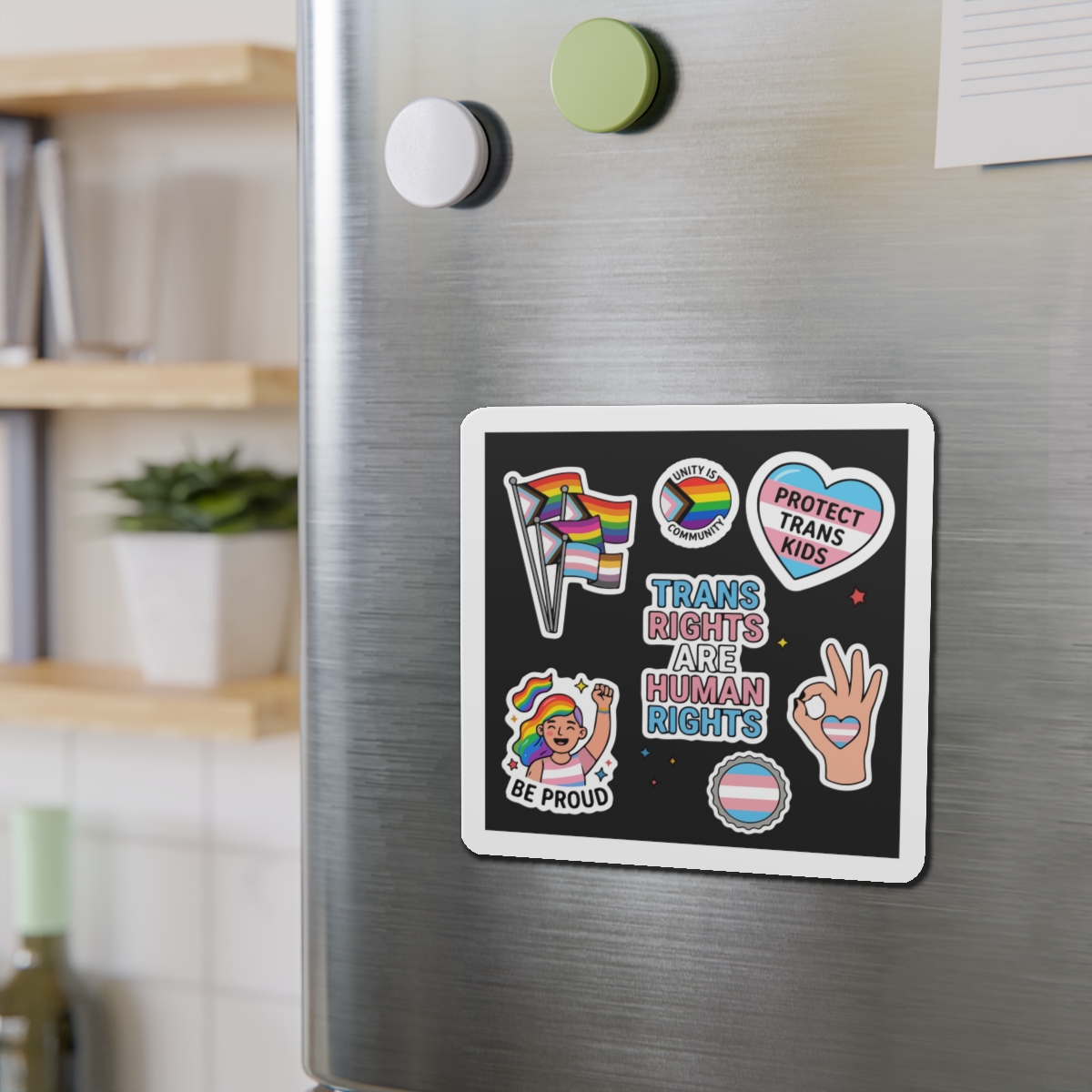 Lesbian Pride Design 33FA21 Die Cut Magnets - Image 12