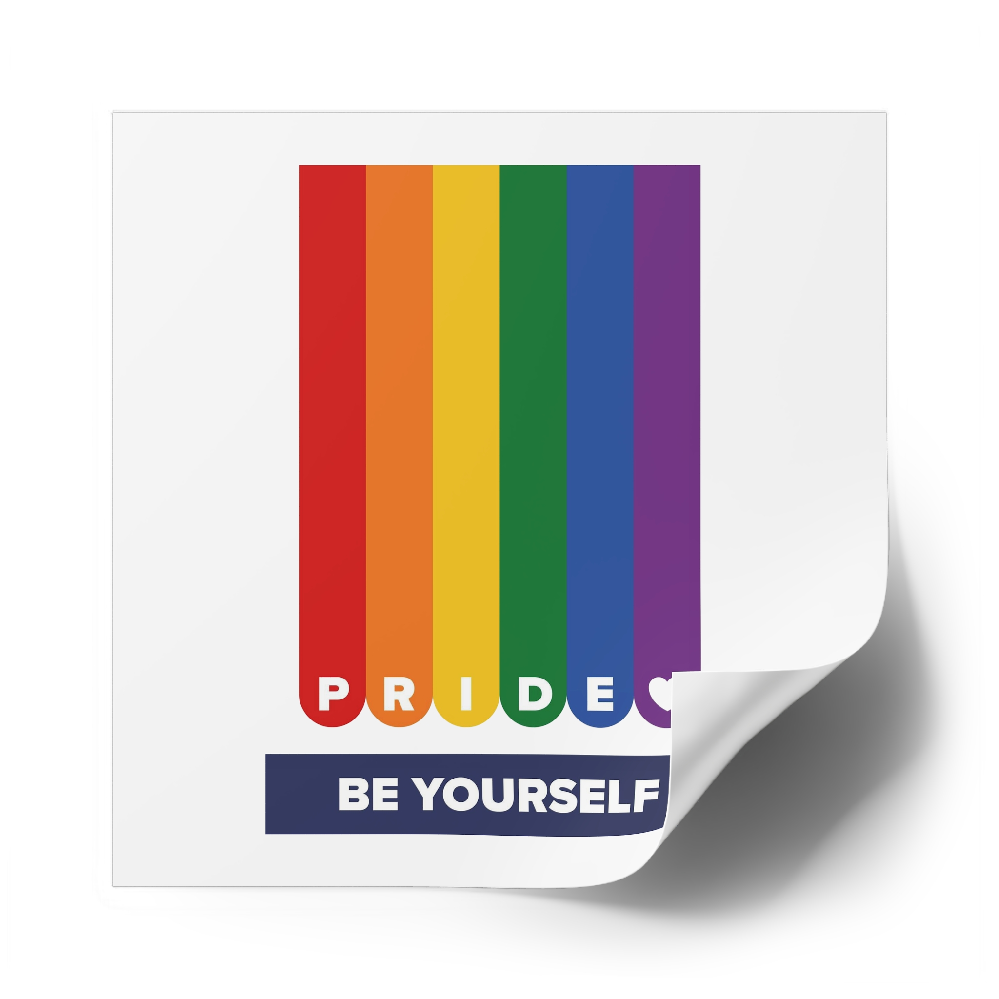 Lgbt Pride Month June Lesbian Gay Bisexual Transgender Lgbtq Flag Rainbow Vector Laminate Stickers Square - Image 78