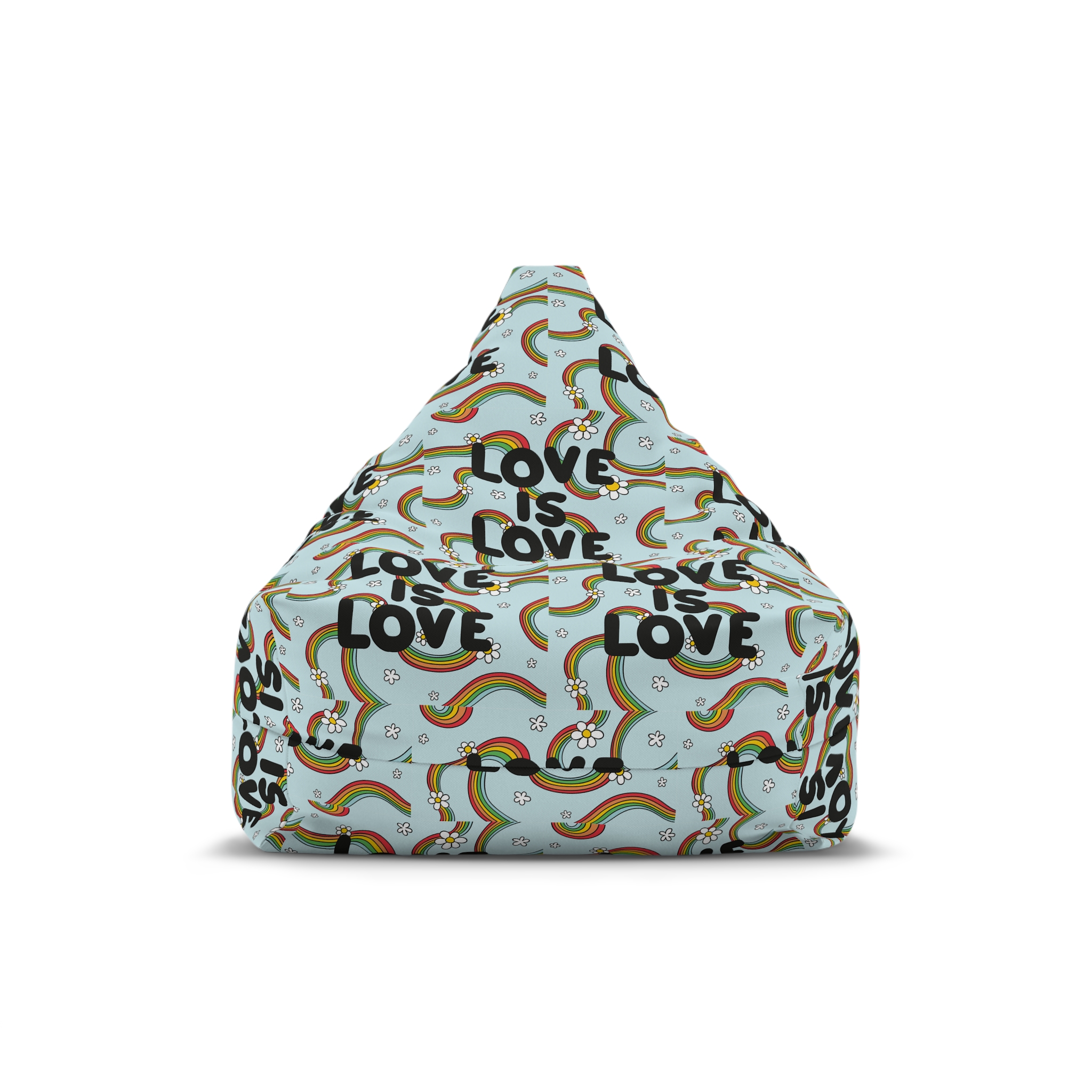 Pride Day Lettering Concept Bean Bag Chair Cover