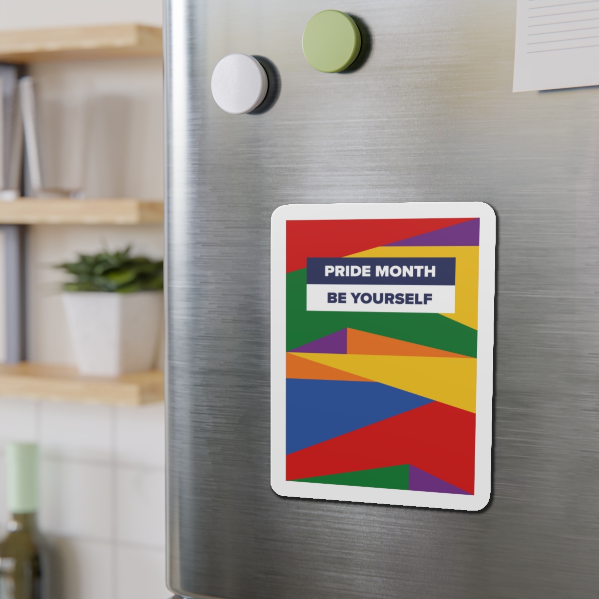 Lgbt Pride Month June Lesbian Gay Bisexual Transgender Lgbtq Flag Rainbow Vector(2) Die Cut Magnets - Image 15