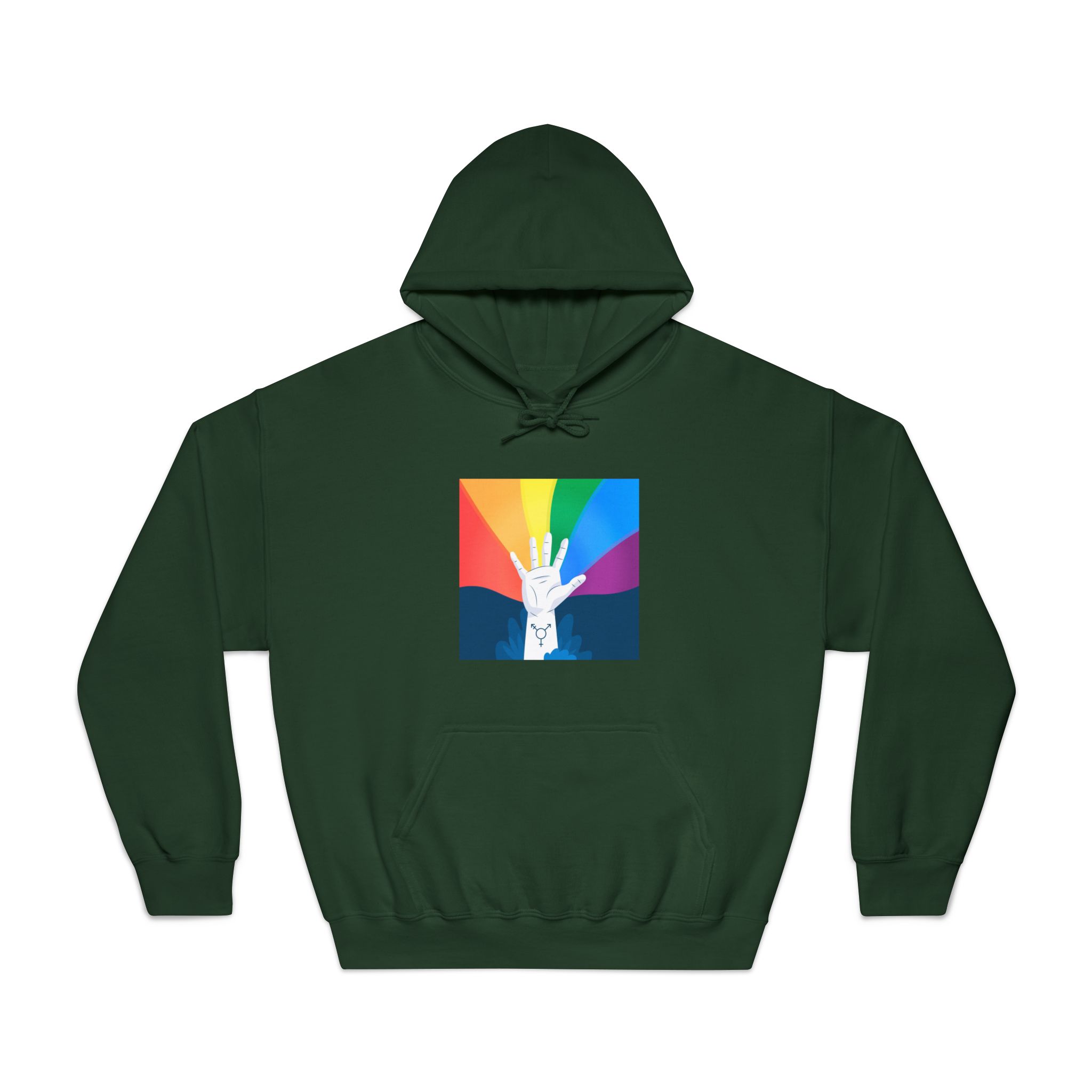 Pride Day Concept Unisex Dryblend Hooded Sweatshirt - Image 21