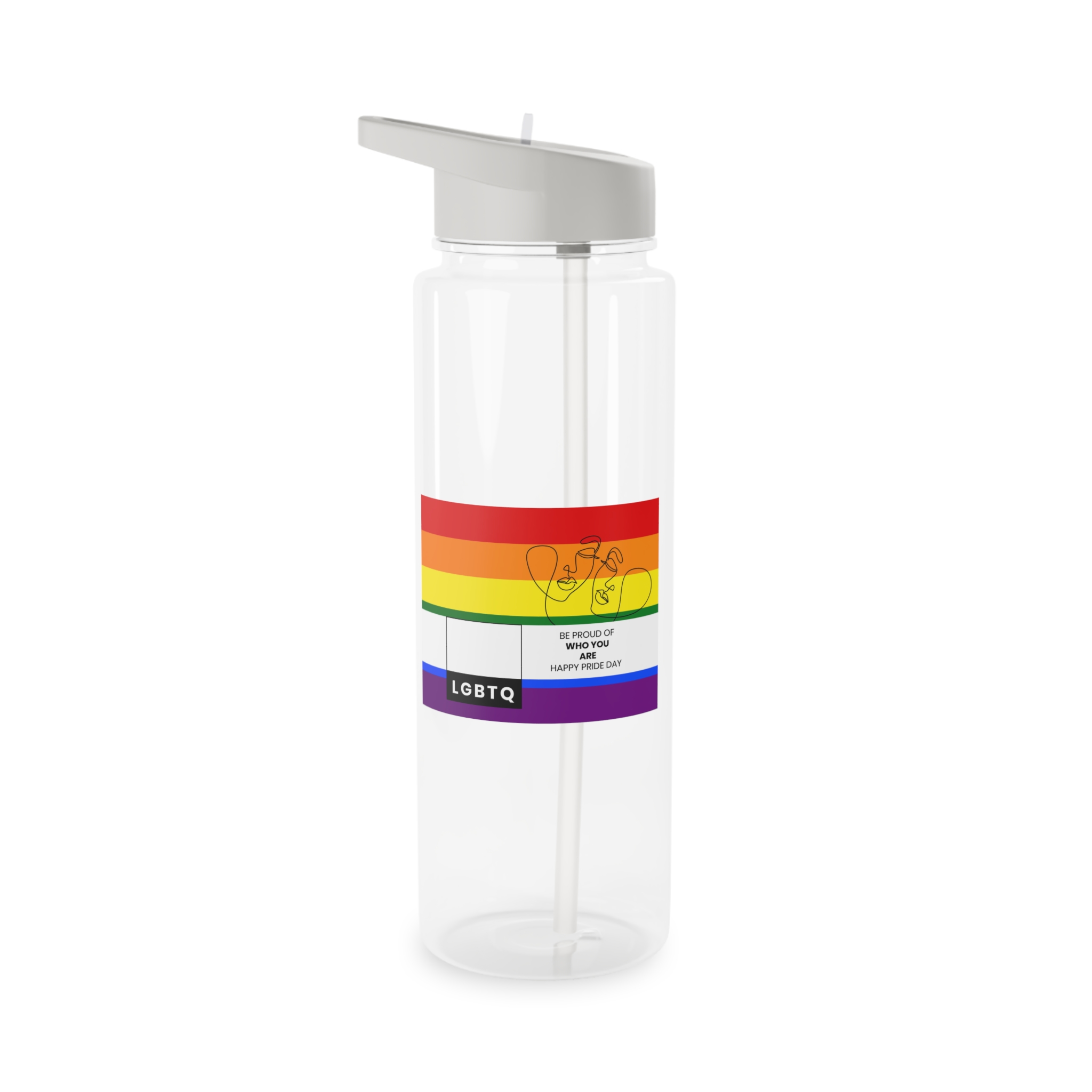 Lgbtq Pride Month Celebration Banner Poster Card Design Vector Illustration Tritan Water Bottle - Image 5