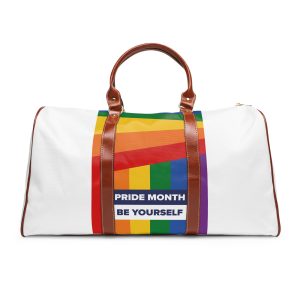 Lgbt Pride Month June Lesbian Gay Bisexual Transgender Lgbtq Flag Rainbow Vector(2)2 Waterproof Travel Bag