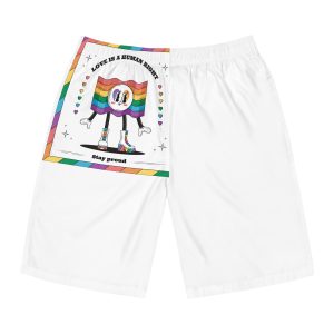 Hand Drawn Illustration Pride Month Celebration(7) Mens Board Shorts Aop