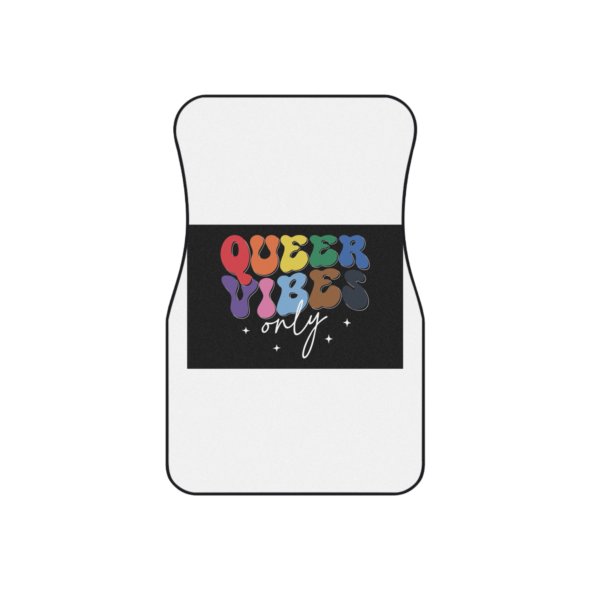 Pride Lgbtq Gay Typography Vector Tshirt Design(1) Car Mats Set Of 4 - Image 2