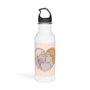 Lesbian Pride Design 5F97E3 Stainless Steel Water Bottle