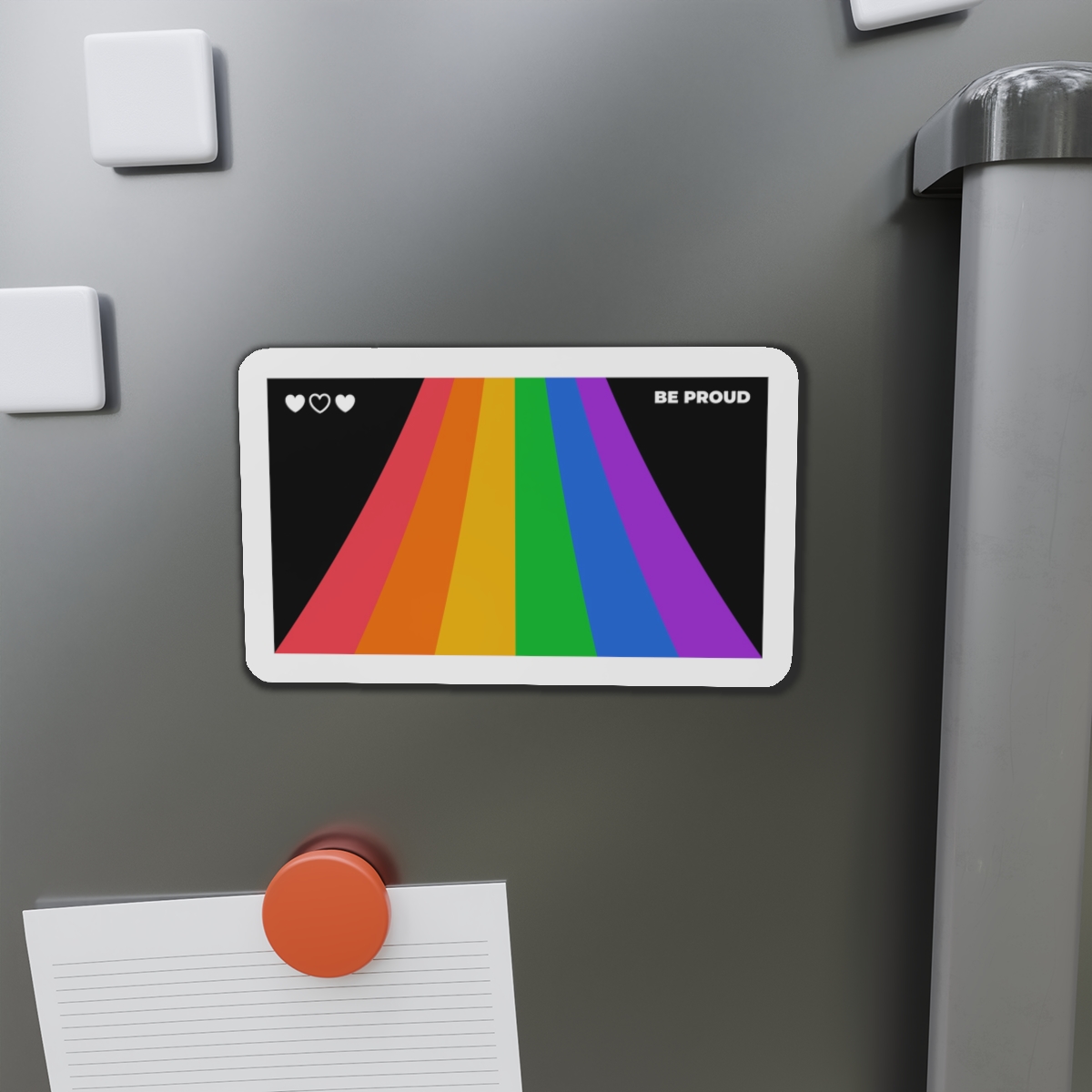 Modern Colorful Pride Zoom Background Die Cut Magnets - Image 14