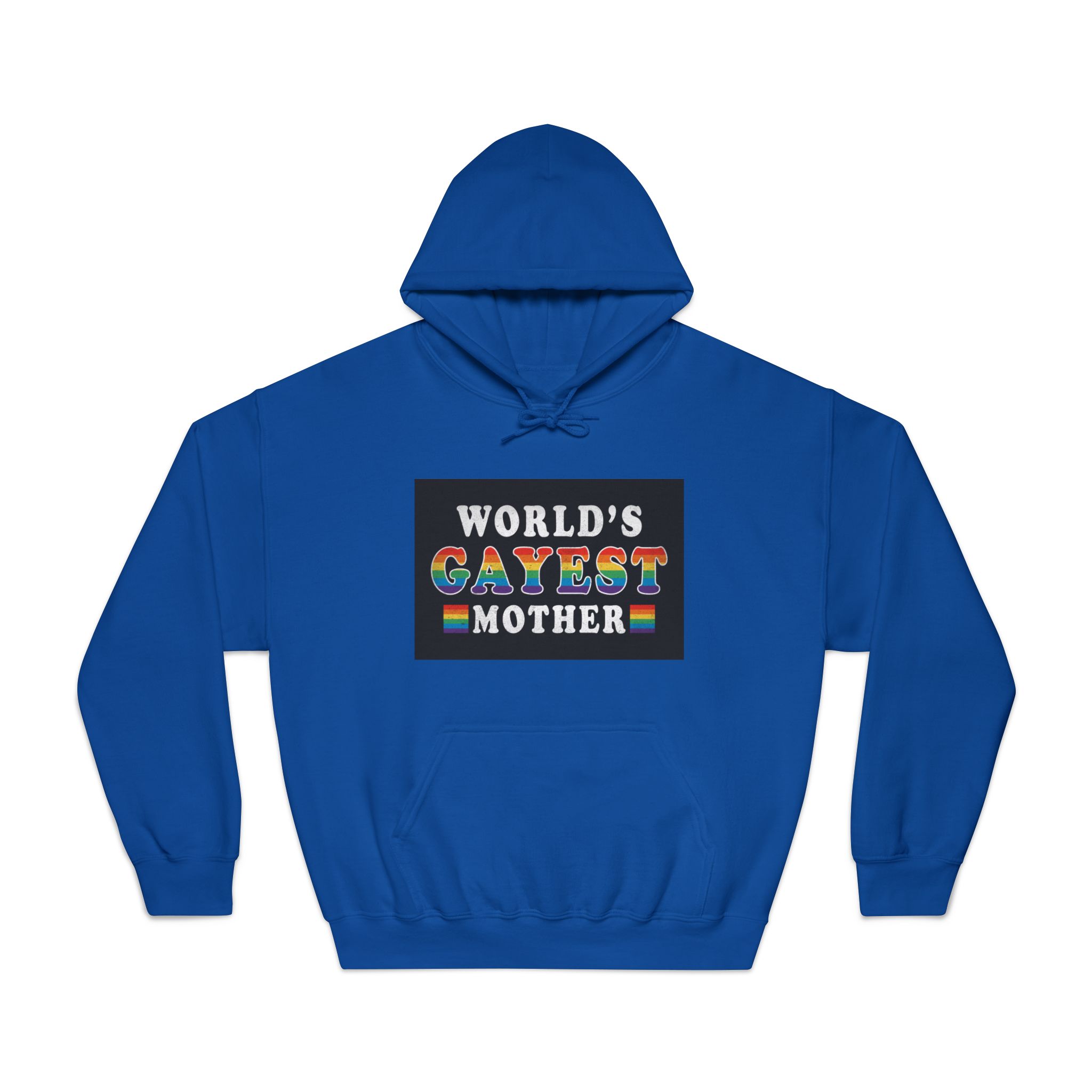 Mother Day Pride Rainbow Typography Vector Premium T Shirt(1) Unisex Dryblend Hooded Sweatshirt - Image 25