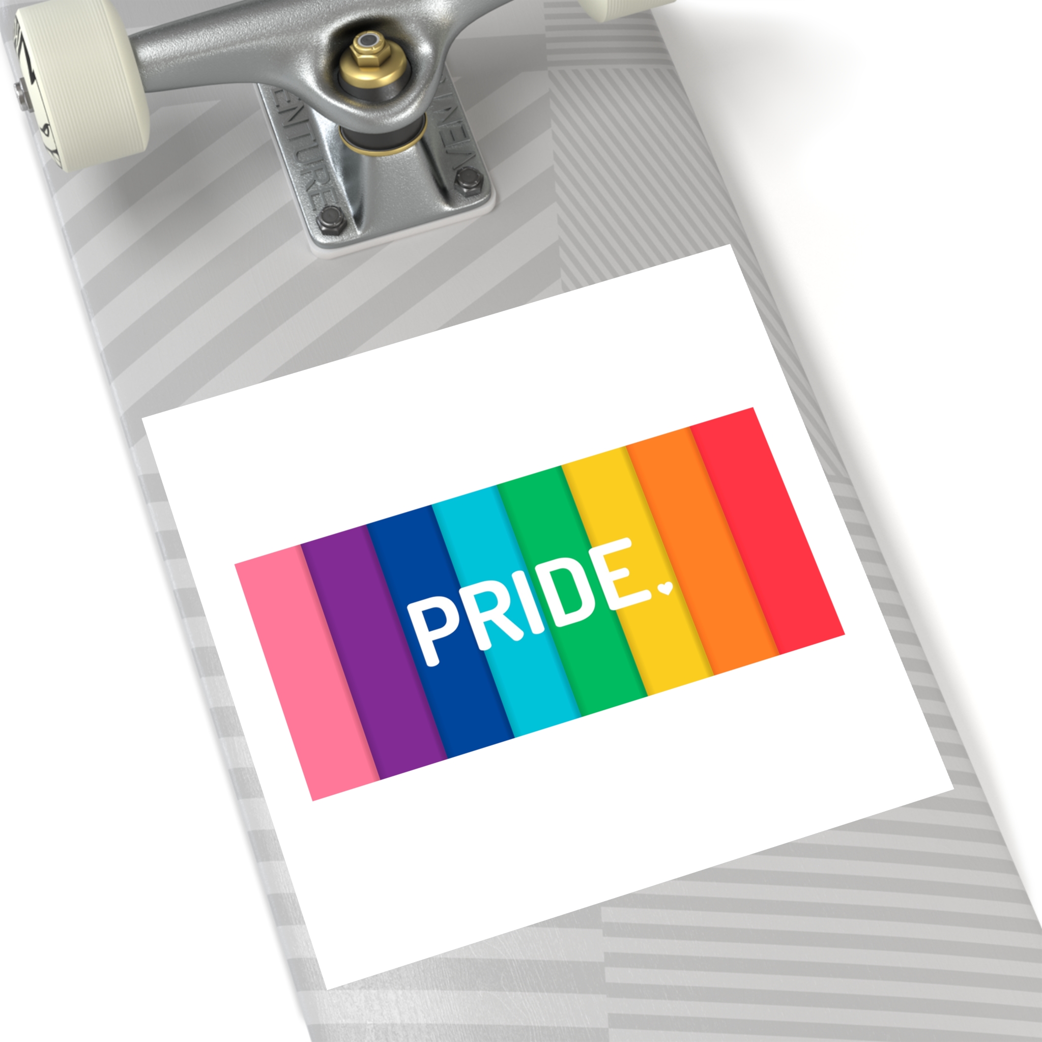 Rainbow Colored Background With Pride Concept Pride Month Laminate Stickers Square - Image 64