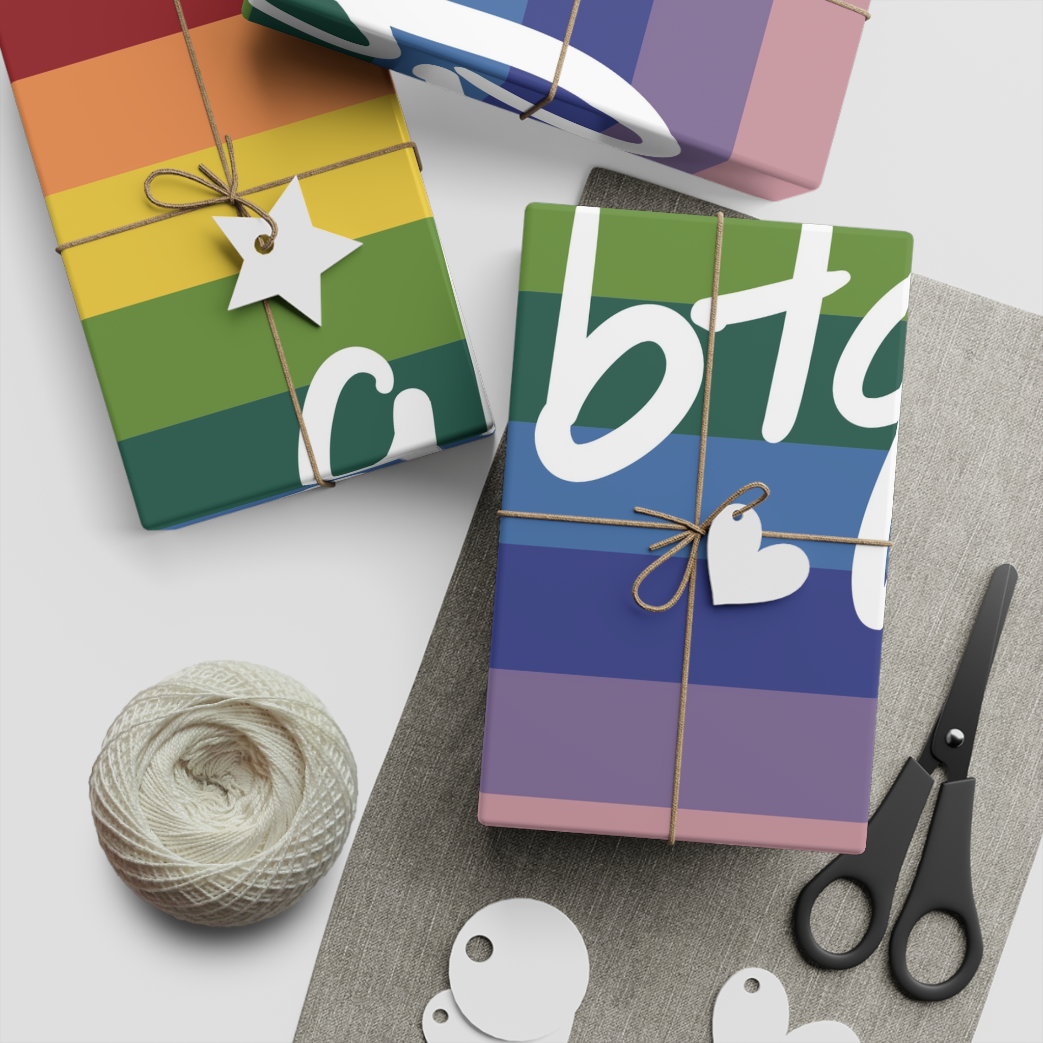Creativesmoke Lgbtq 5 Gift Wrapping Paper Sheets 1pc - Image 2