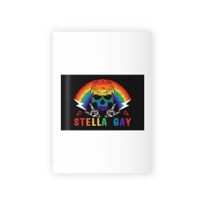 Stela Gay Skull Rainbow Gay Pride Vector T Shirt Gift Wrapping Paper Rolls 1pc