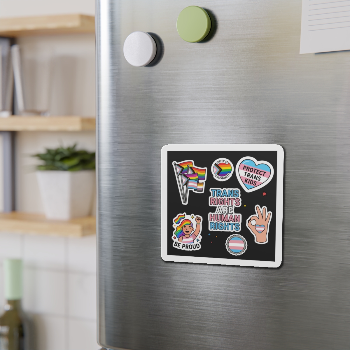 Lesbian Pride Design 33FA21 Die Cut Magnets - Image 9
