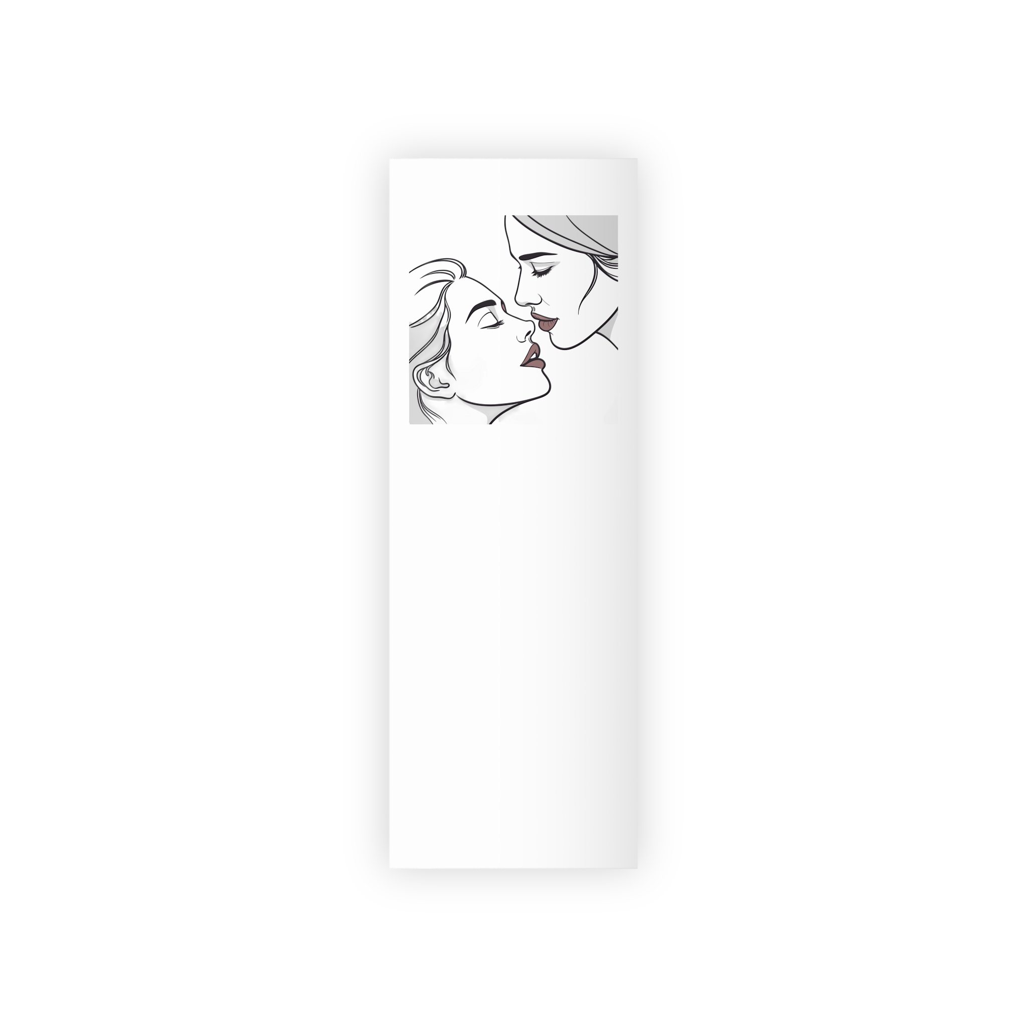 Perfect Lip Set Open Close Smooches Gift Wrapping Paper Rolls 1pc - Image 5