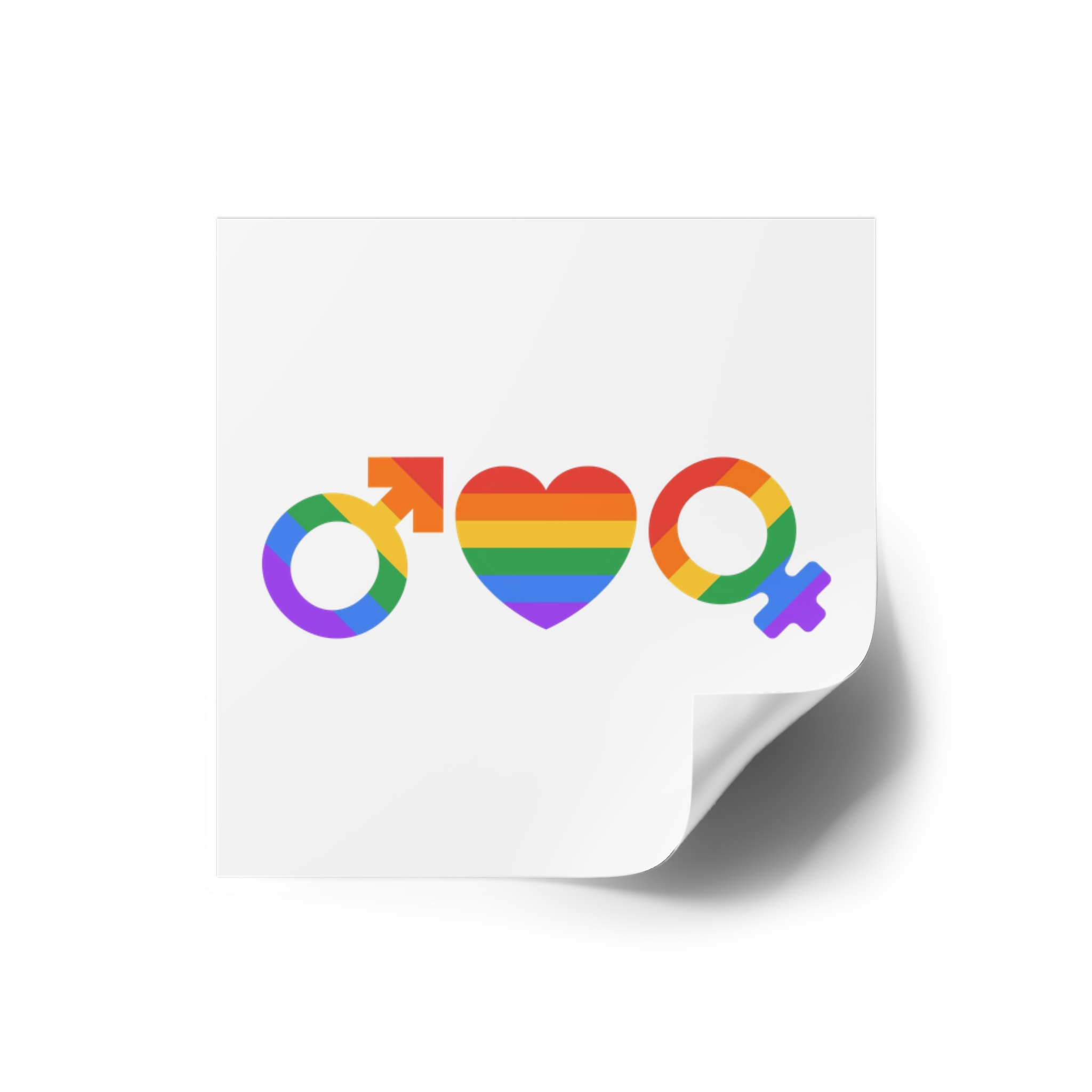 Lgbt Pride Month June Lesbian Gay Bisexual Transgender Lgbtq Flag Rainbow Vector(2) Laminate Stickers Square - Image 14