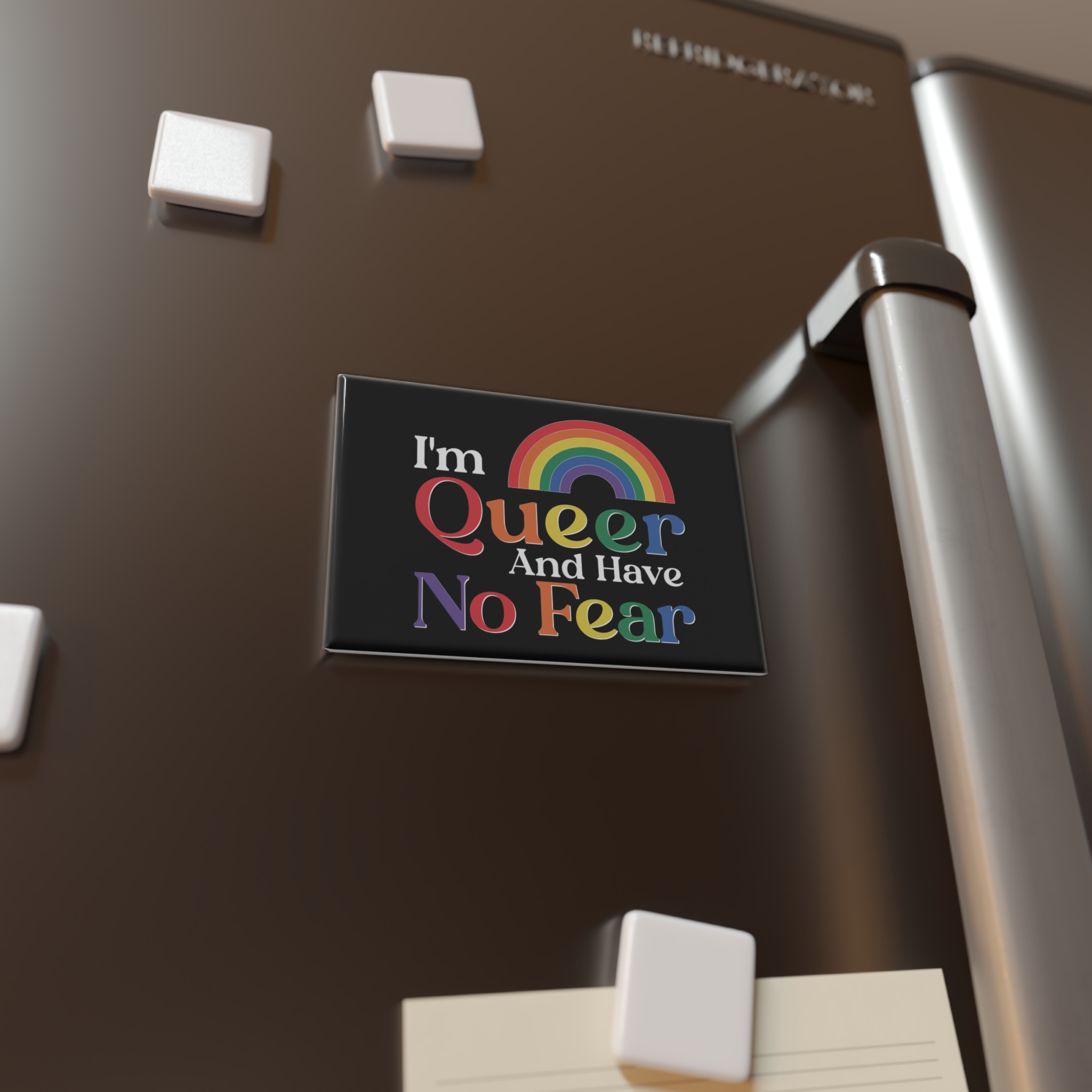 Pride Lgbtq Gay Typography Vector Tshirt Design(13) Button Magnet Rectangle 1 And 10 Pcs - Image 4