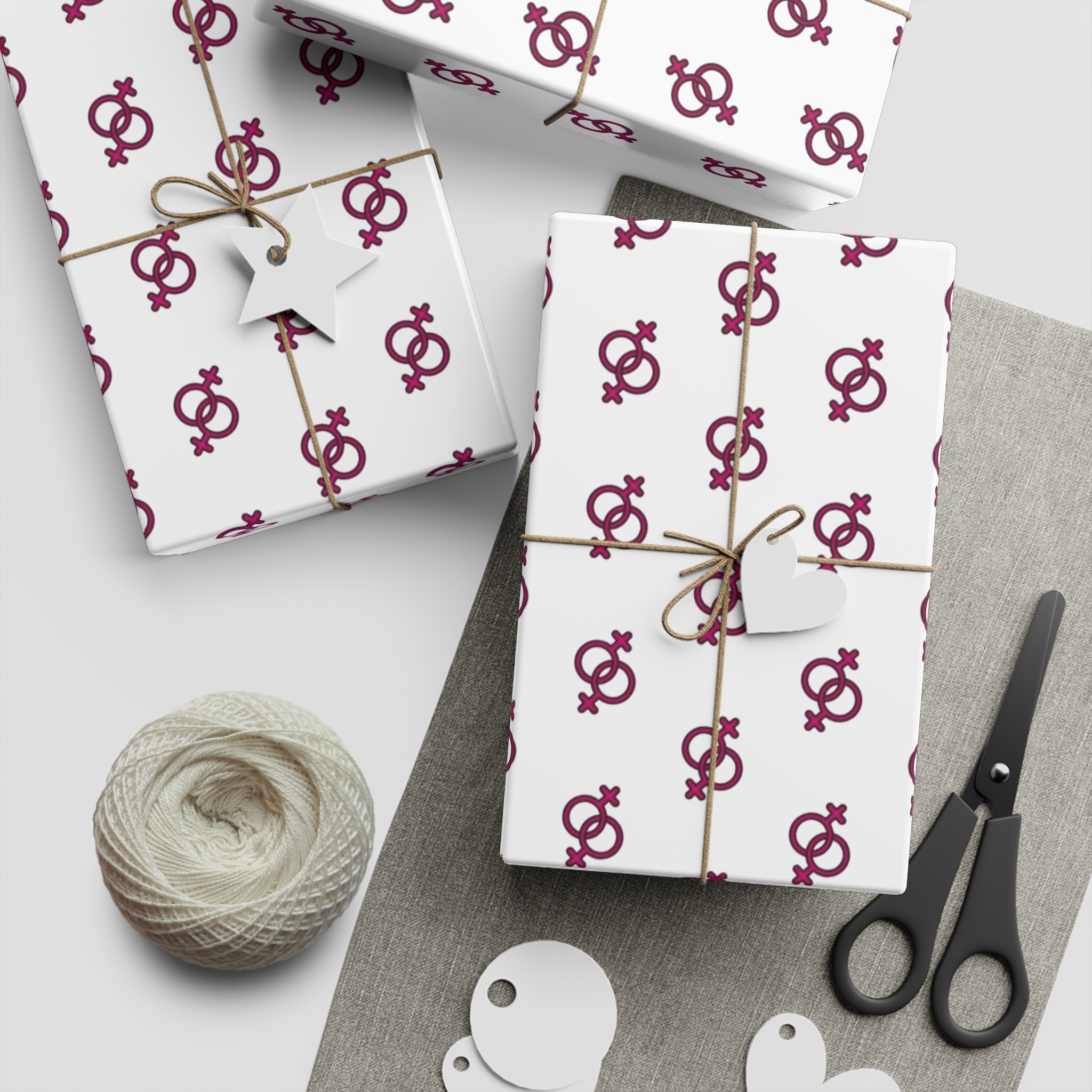 Vactor Seamleass Love Valentines Theme Calendar(1) Gift Wrapping Paper Sheets 1pc - Image 2