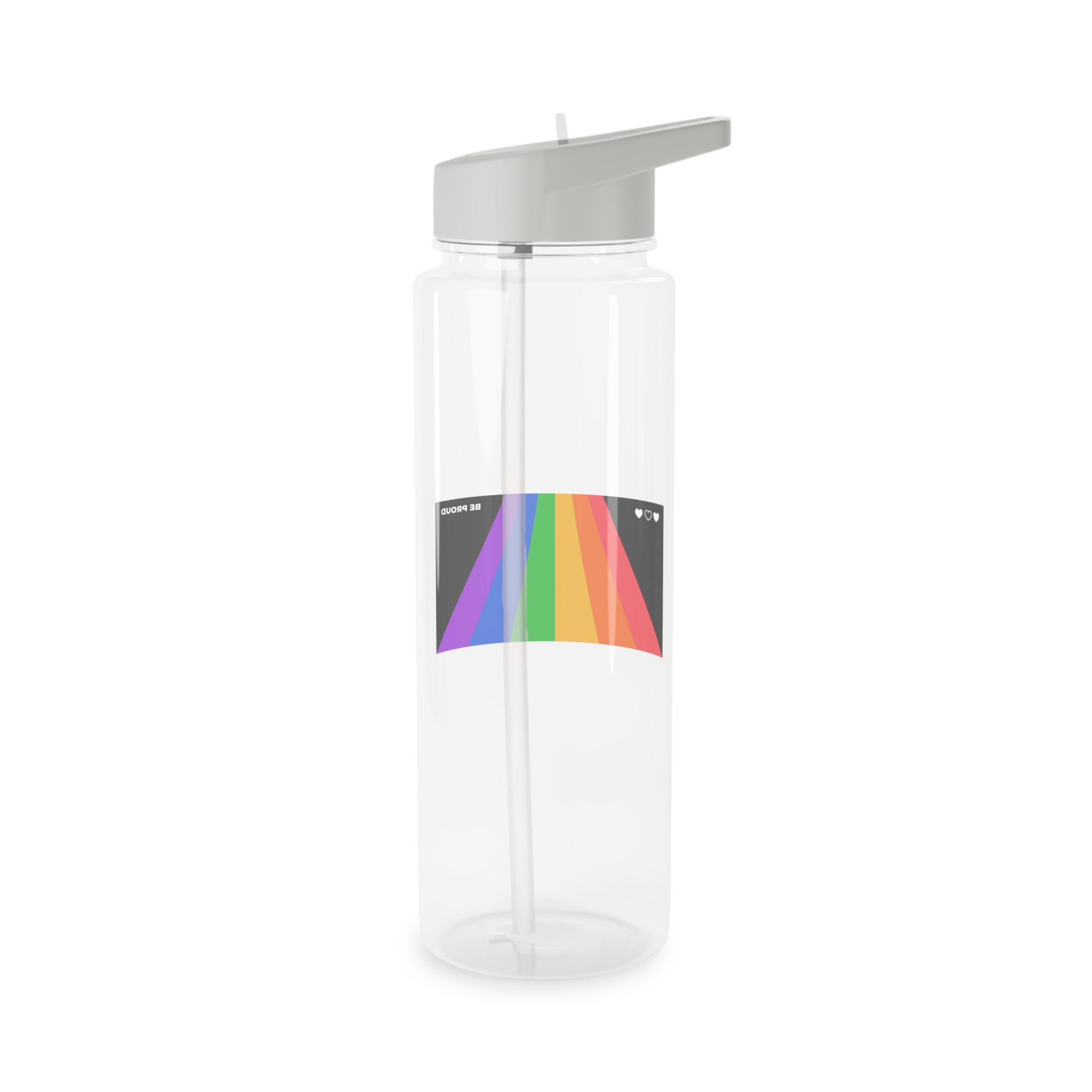 Modern Colorful Pride Zoom Background Tritan Water Bottle - Image 6