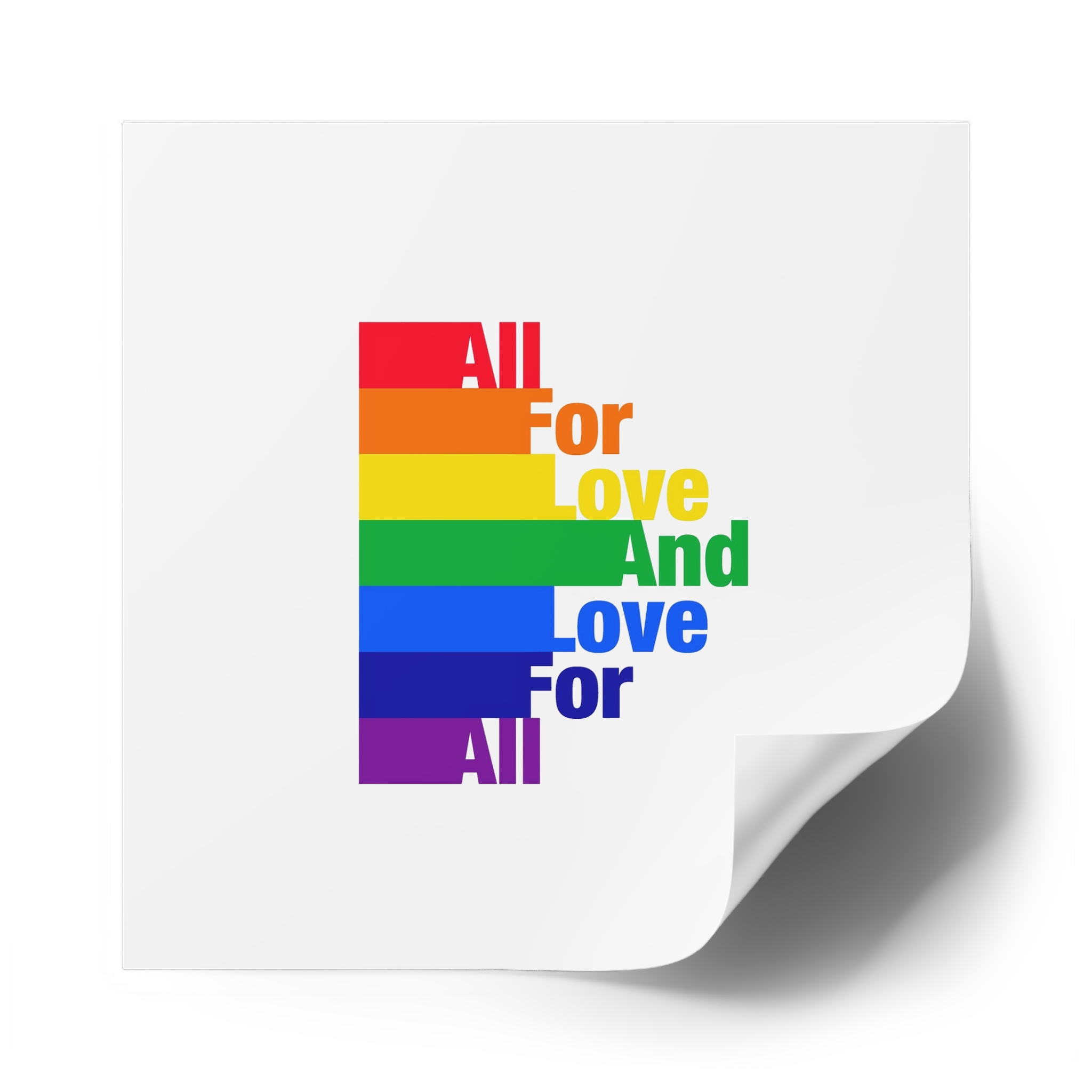 Pride Illustration Laminate Stickers Square - Image 58