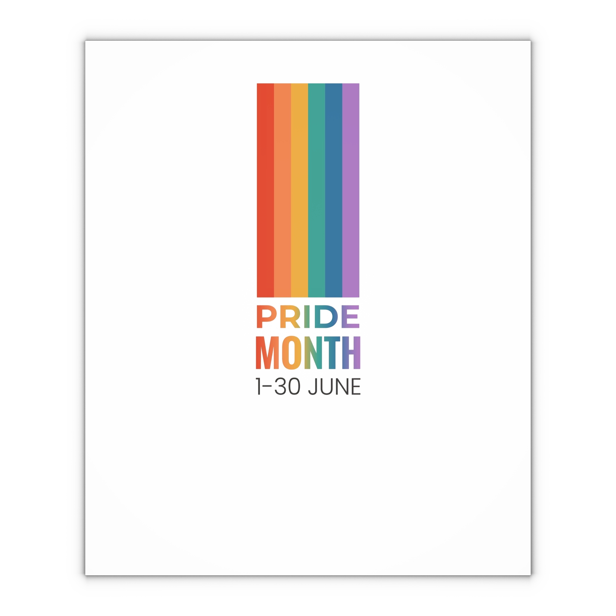 Lgbtq Pride Month Vertical Banner Card Poster Template With Rainbow Gay Parade Celebration Vector Gift Wrapping Paper Sheets 1pc - Image 4