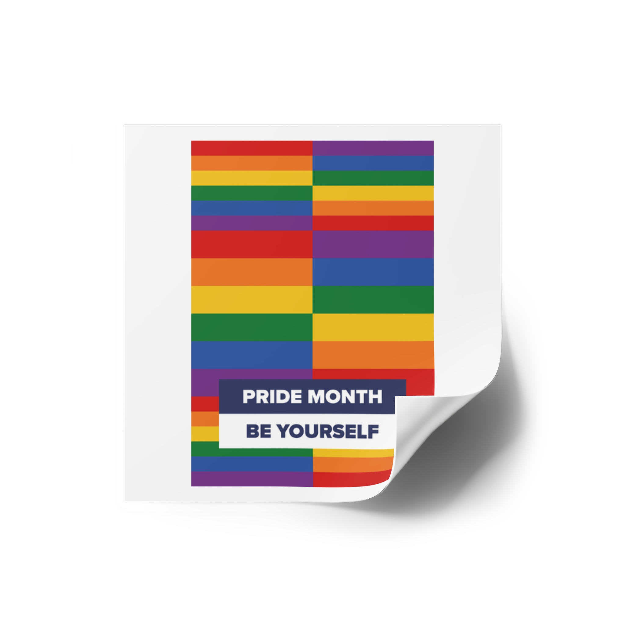 Lgbt Pride Month June Lesbian Gay Bisexual Transgender Lgbtq Flag Rainbow Vector(3) Laminate Stickers Square - Image 14