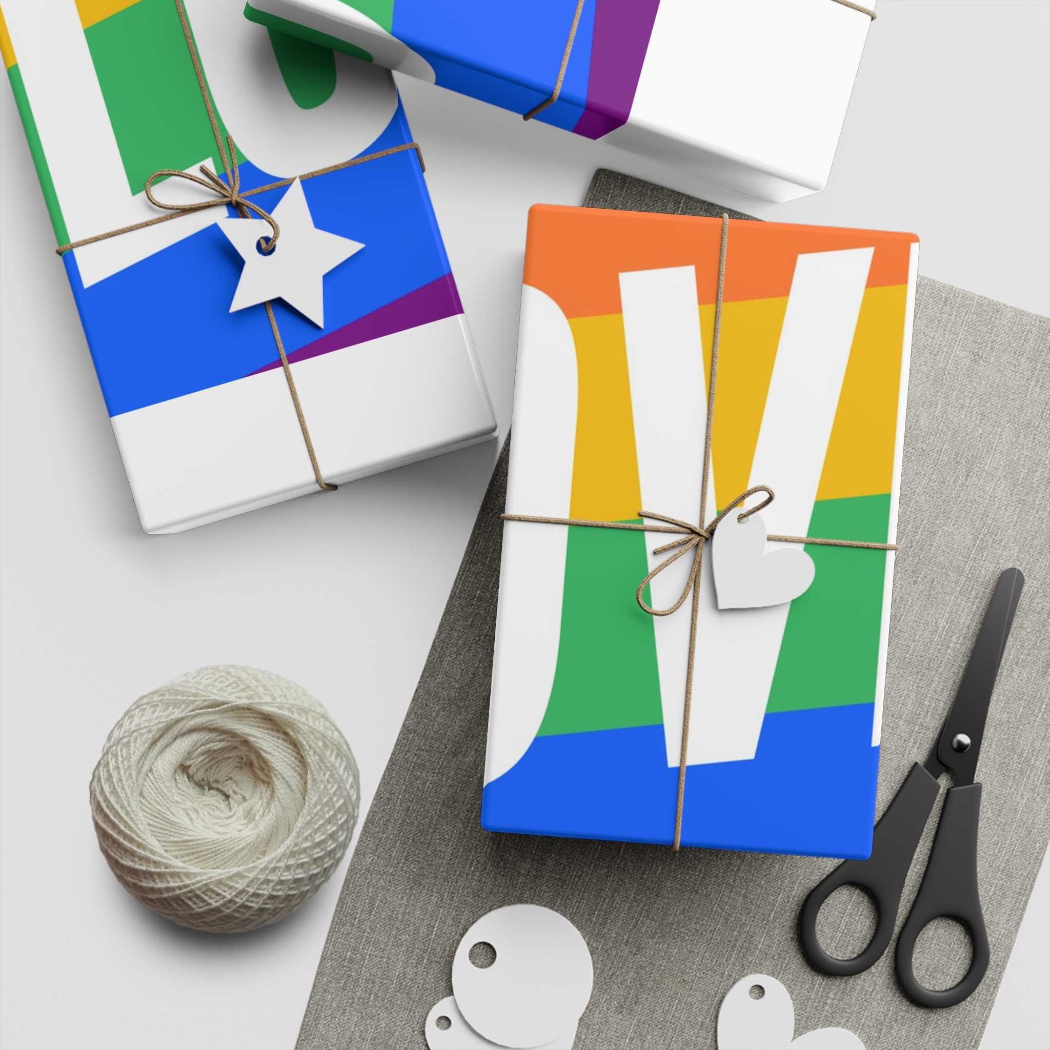 Lgbt Flag 5 Gift Wrapping Paper Sheets 1pc - Image 5