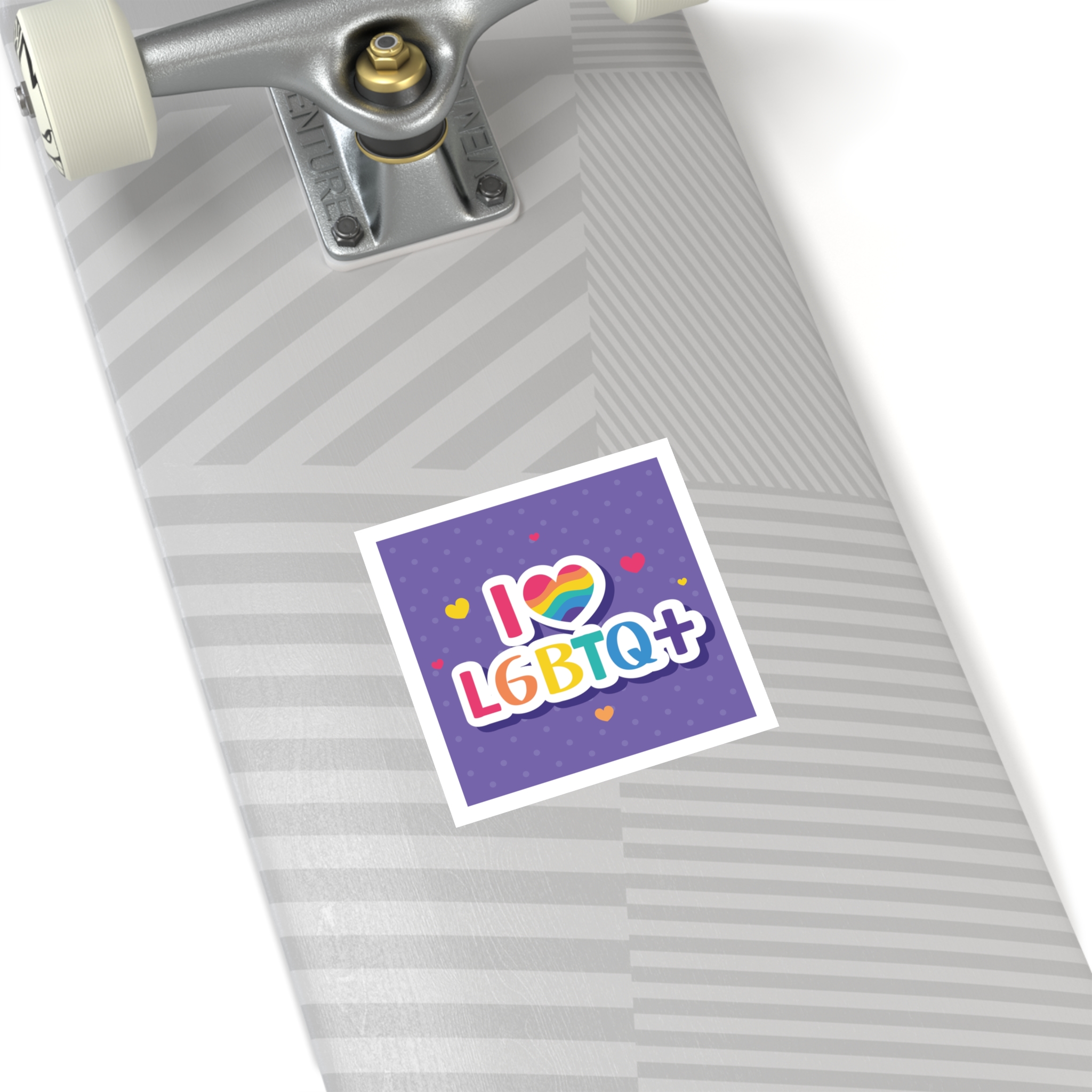I Love Lgtbi Lettering Laminate Stickers Square - Image 32