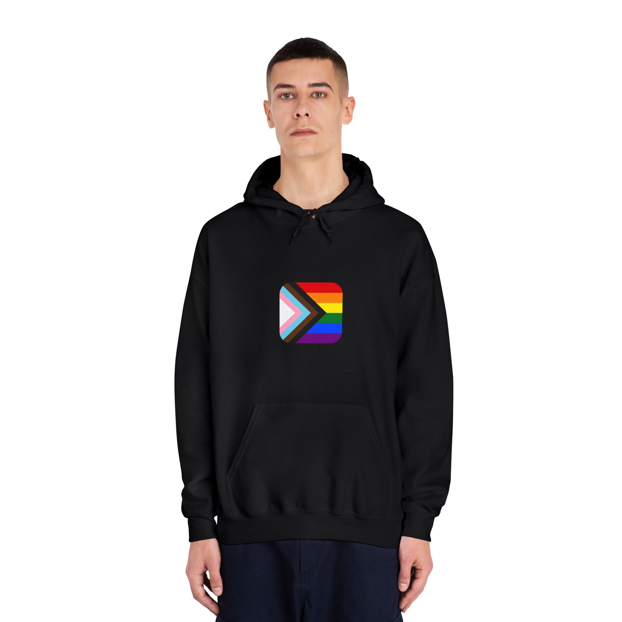 New Pride Flag Lgbtq Vector Illustartion Unisex Dryblend Hooded Sweatshirt - Image 11