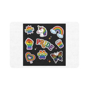 Lesbian Pride Design 58922E Pet Food Mat 12x18