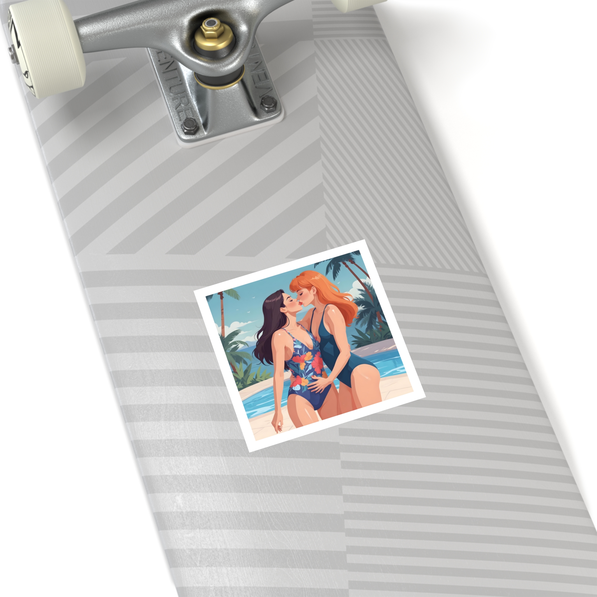 Lesbian Pride Design 9A4265 Laminate Stickers Square - Image 72