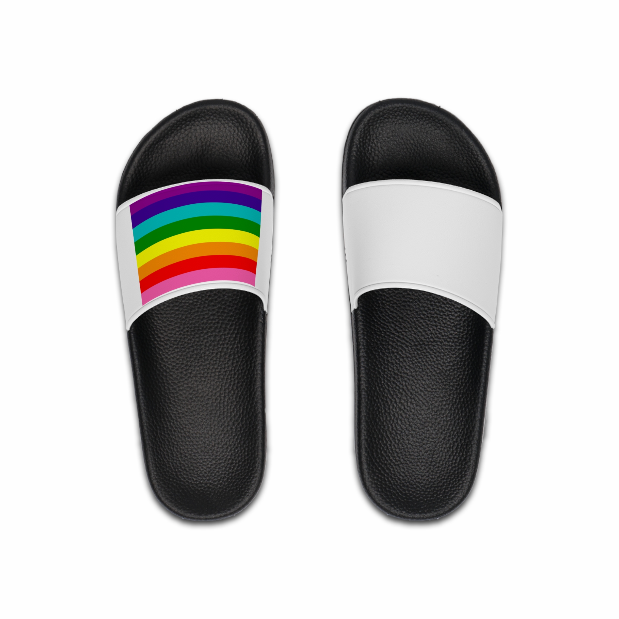 Gay Flag Rainbow Lgbt Pride Flag Global Symbol Equality Diversity Lgbtq Rights Love Acceptance Publi Mens Slide Sandals