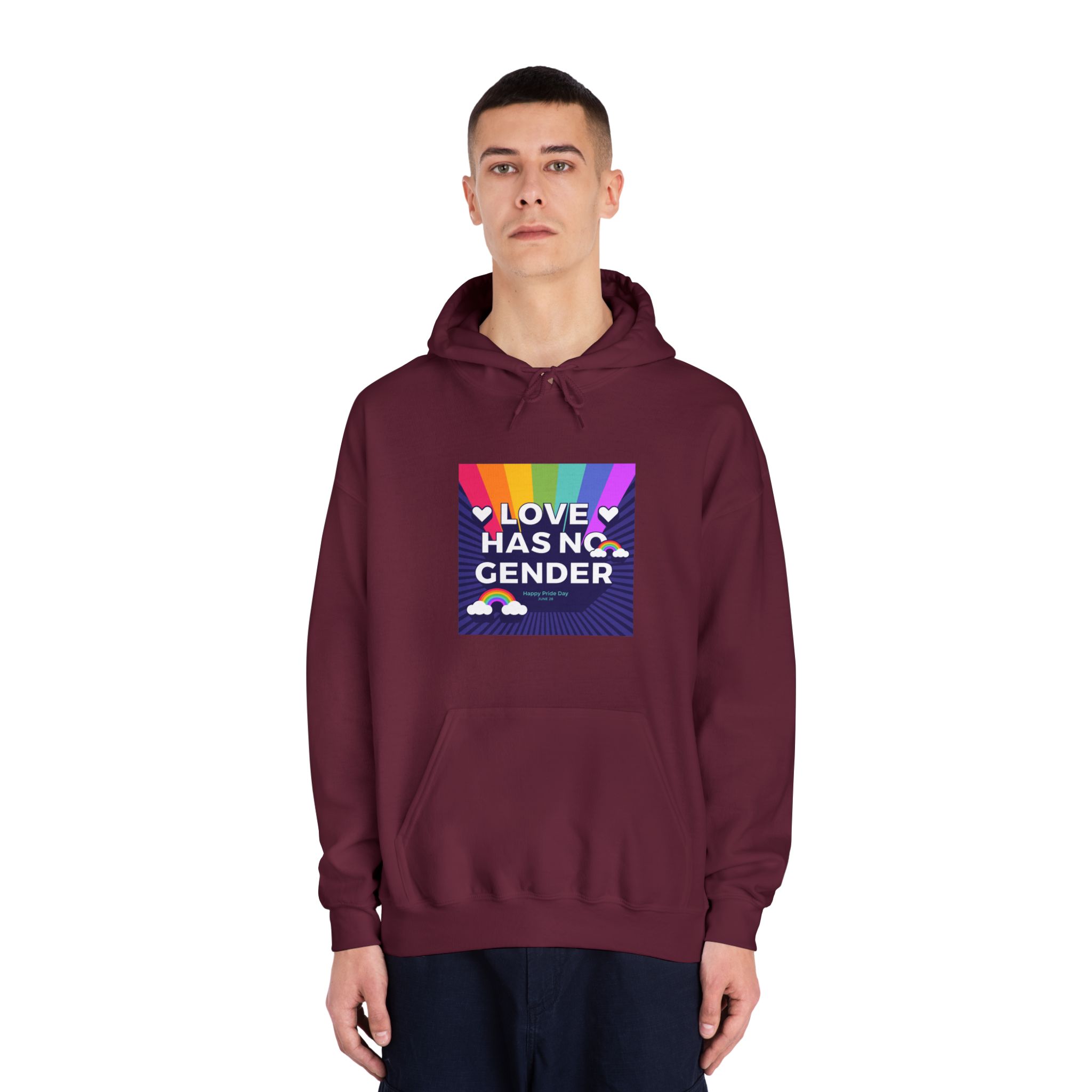 Pride Day Concept(3) Unisex Dryblend Hooded Sweatshirt - Image 19