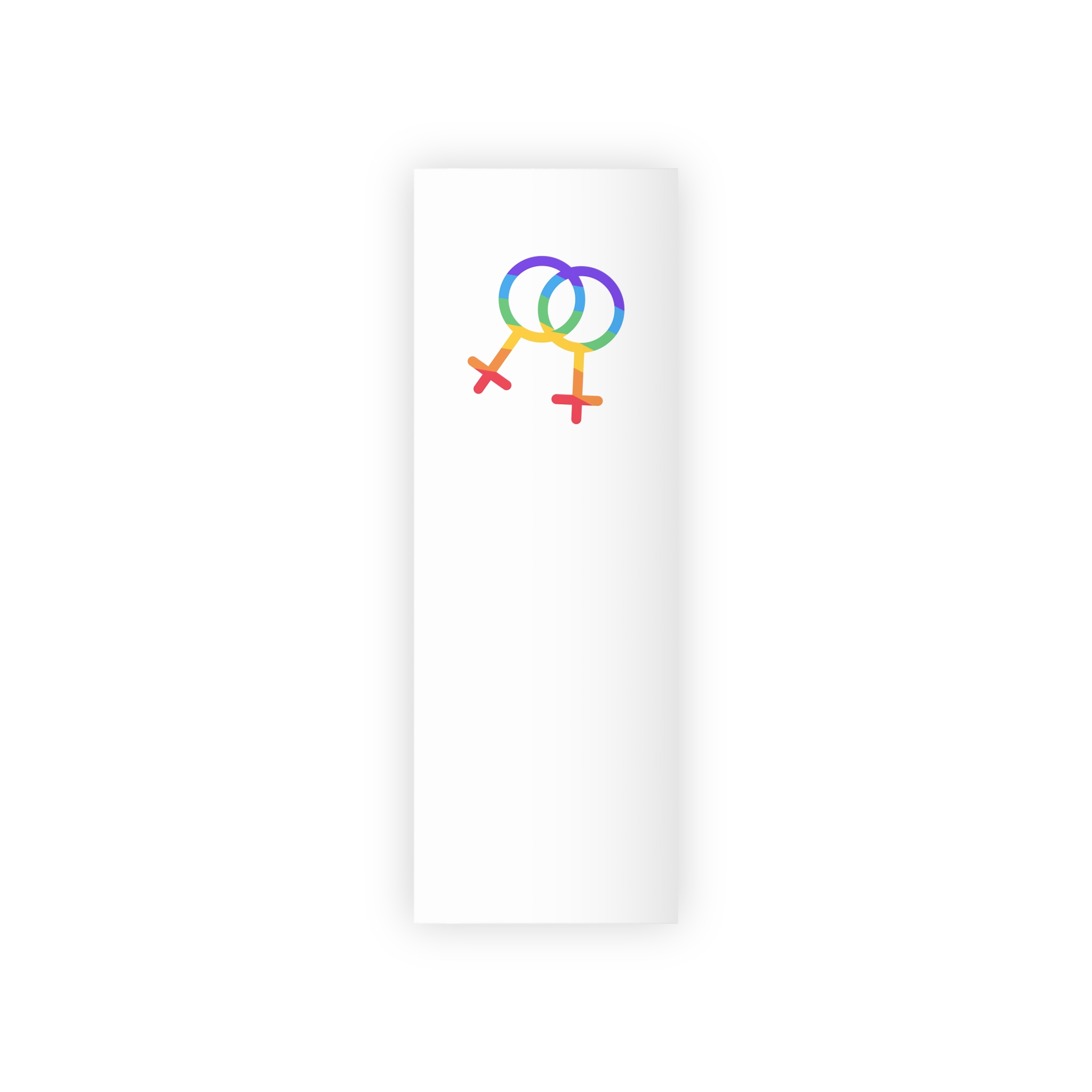 Gay Symbol Lgbtq Pride Colors Vector Illustration Gift Wrapping Paper Rolls 1pc - Image 5