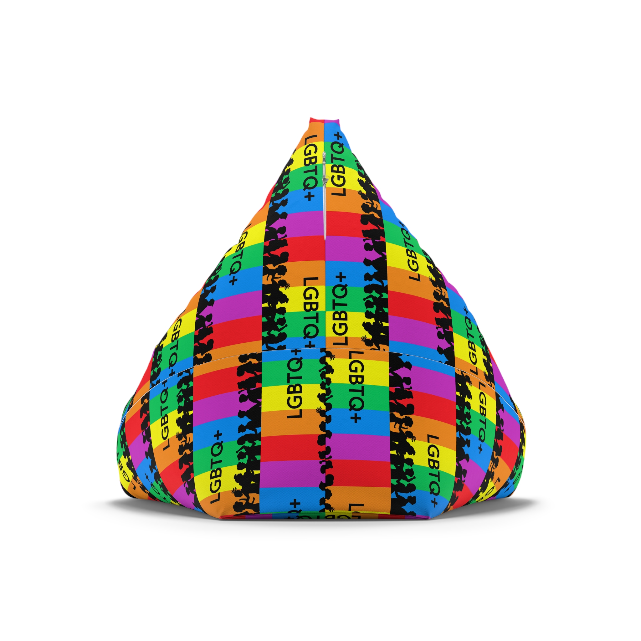 Rainbow Lgbt Lgbtqia Pride Flag Sign Flat Icon Bean Bag Chair Cover - Image 6