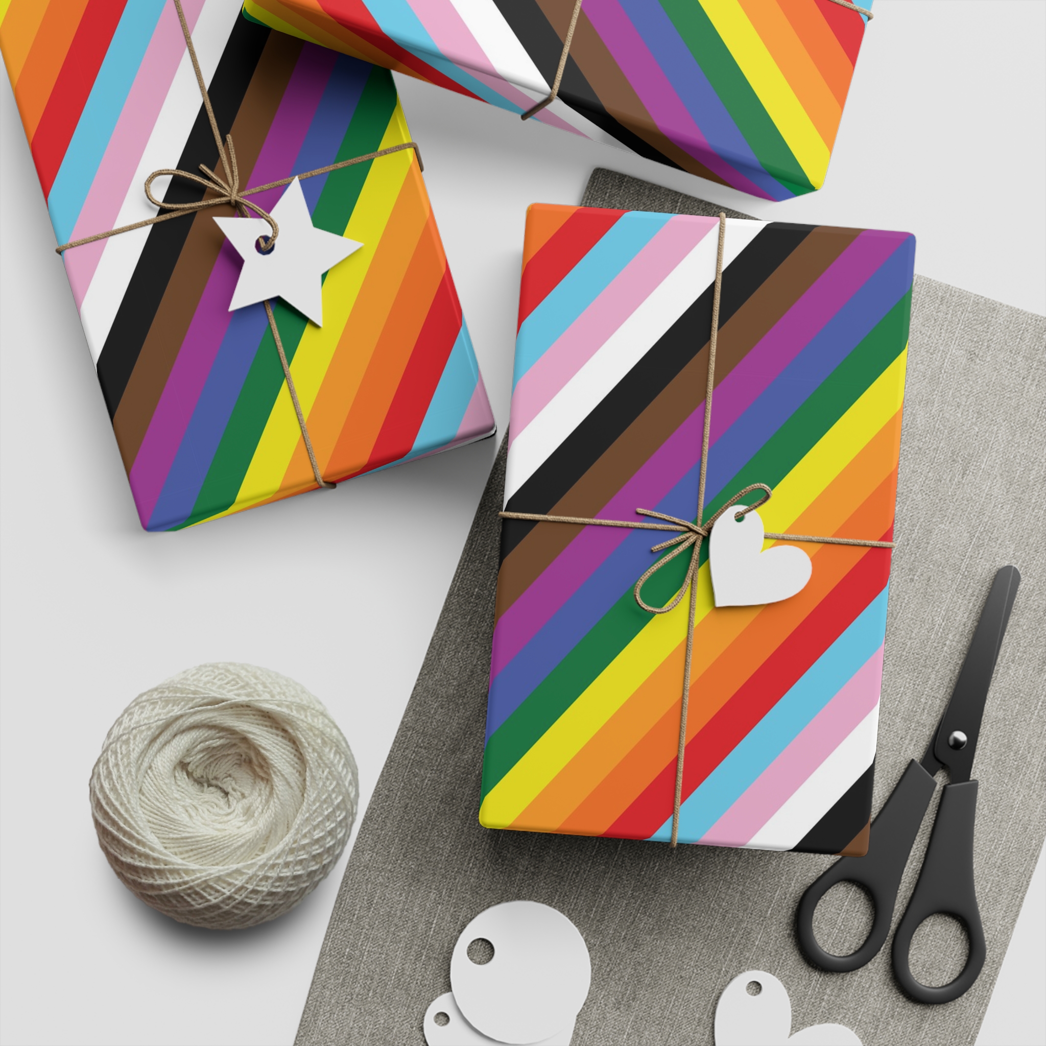 Lesbian Pride Design 20D8BC Gift Wrapping Paper Sheets 1pc - Image 2