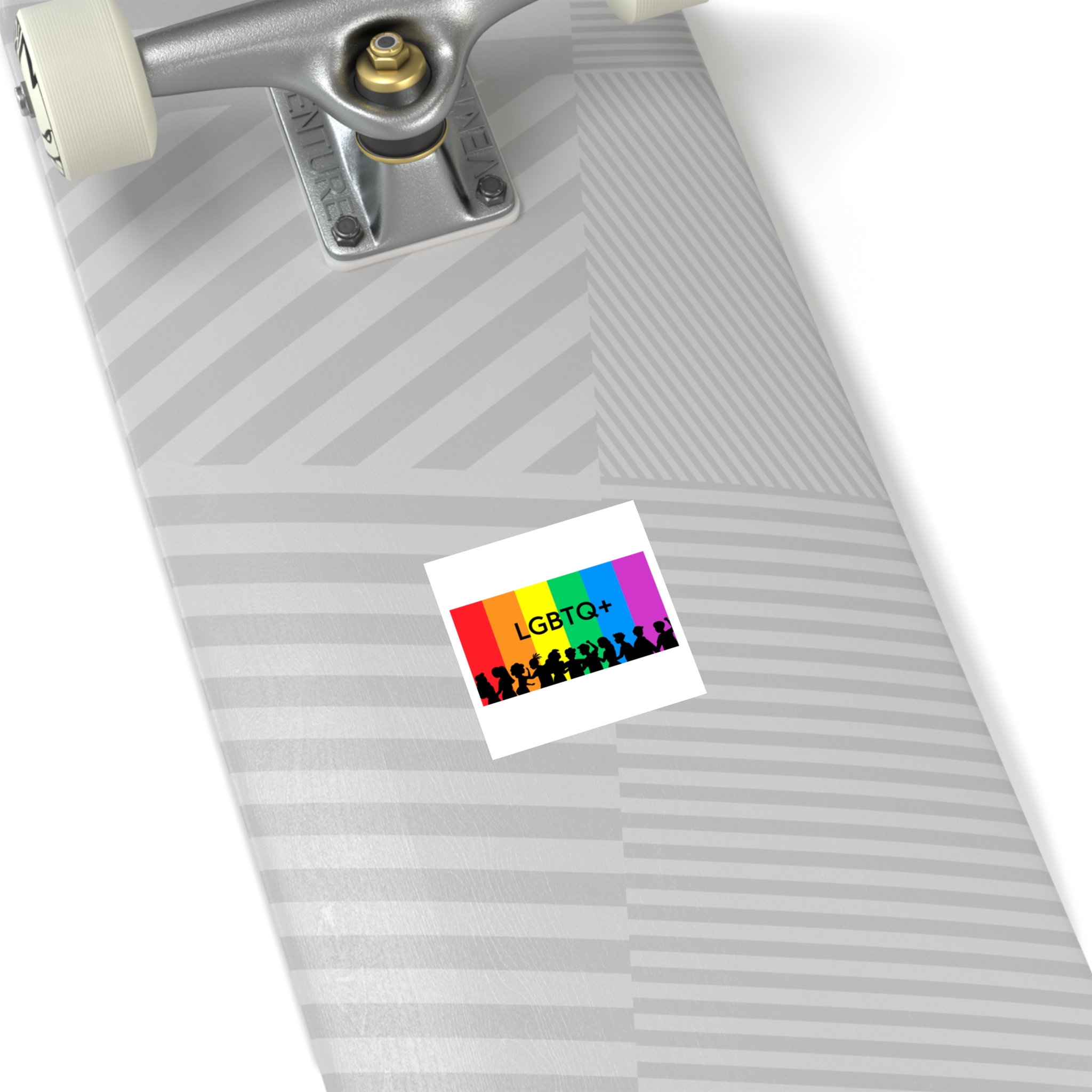 Rainbow Lgbt Lgbtqia Pride Flag Sign Flat Icon Laminate Stickers Square - Image 68