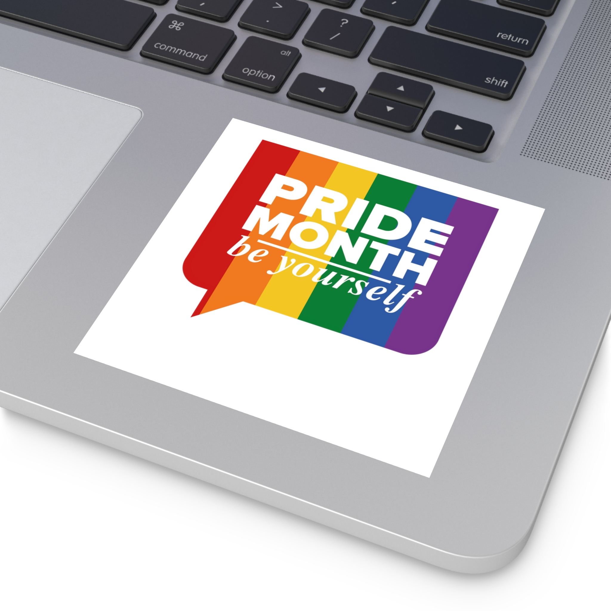 Lgbt Pride Month June Lgbt Flag Rainbow Flag Love Concept Vector Illustration Poster (1) Laminate Stickers Square - Image 27