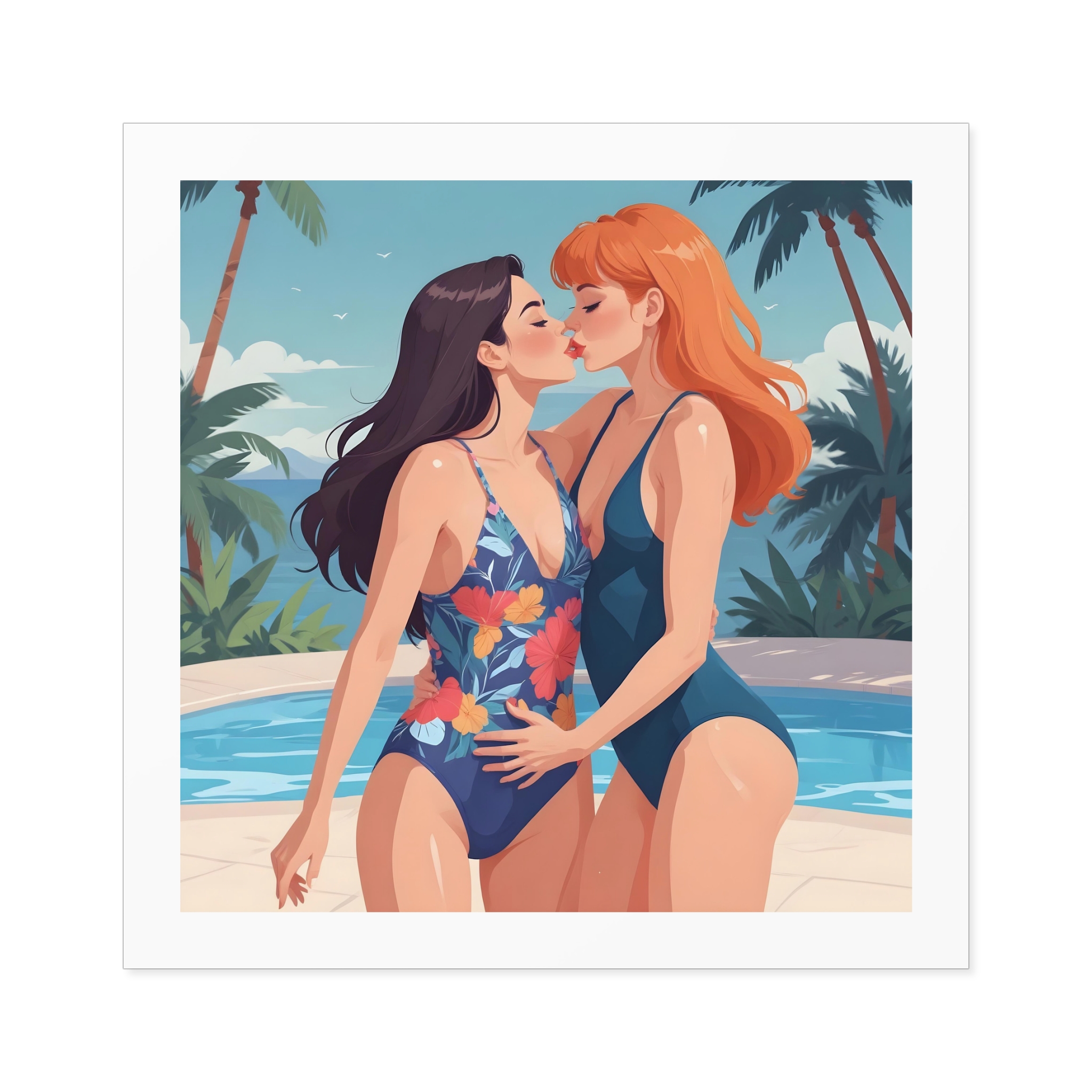 Lesbian Pride Design 9A4265 Laminate Stickers Square - Image 49