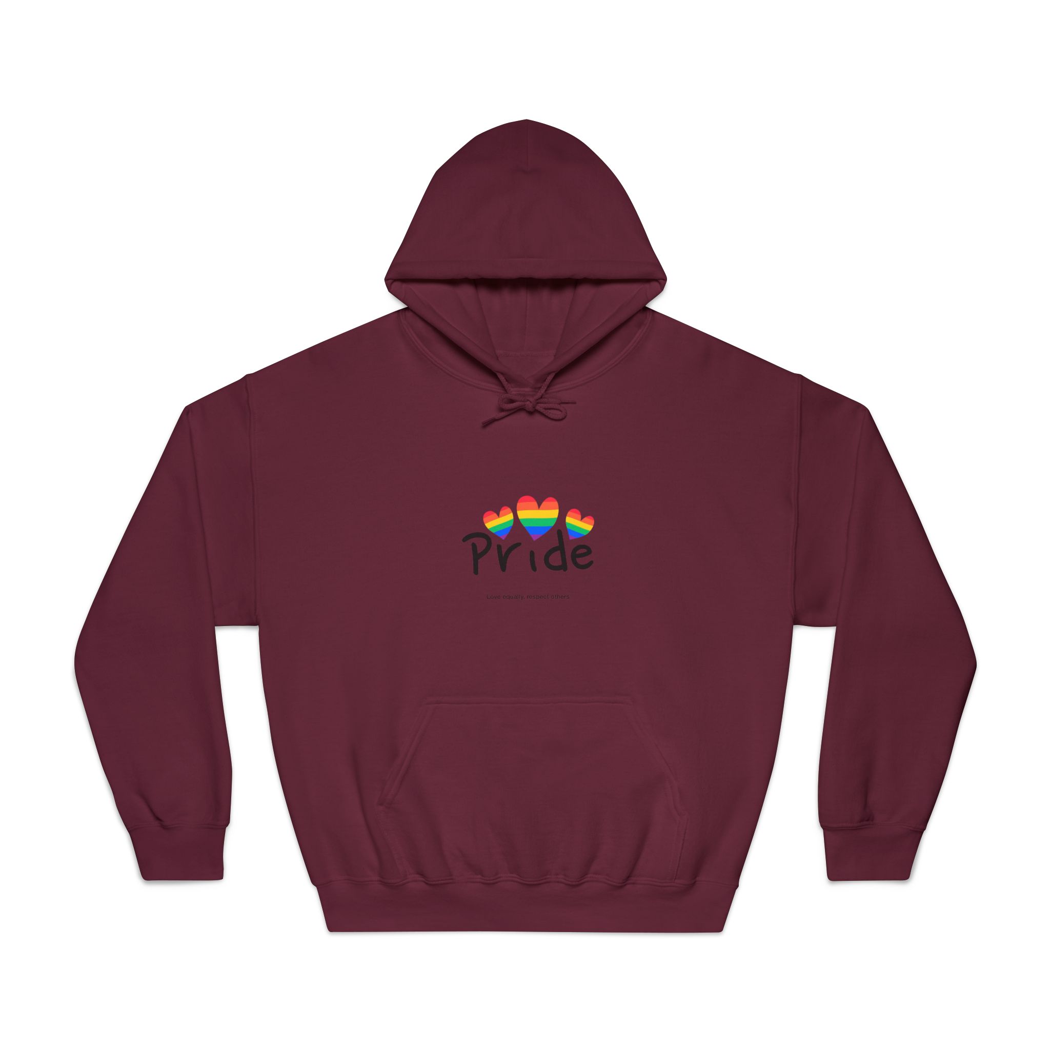 Love Letter Pride Rainbow Lettering Text Writing Pattern Freedom Love Heart Homo Colors Flag Parade(2) Unisex Dryblend Hooded Sweatshirt - Image 17