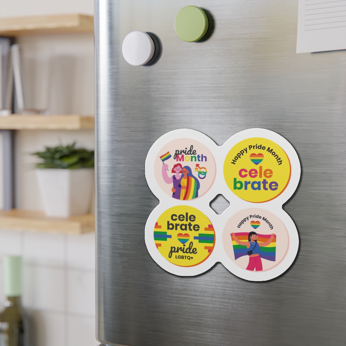 Flat Pride Month Labels Collection (1) Die Cut Magnets - Image 15