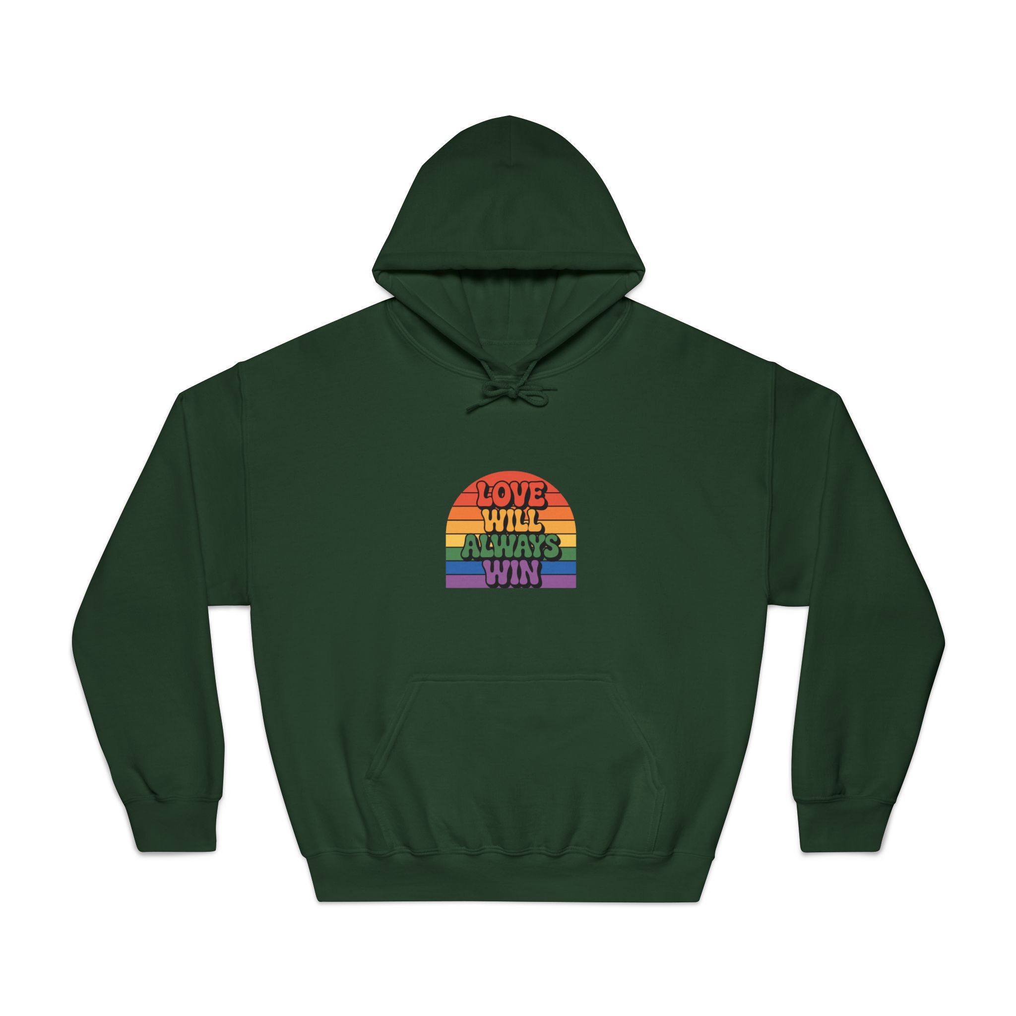 Love Will Always Win Pride Celebration Unisex Dryblend Hooded Sweatshirt - Image 21
