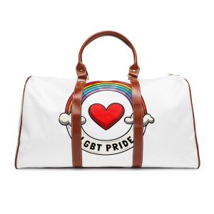 Hand Drawn Pride Month Lgbt Logo Template (1) Waterproof Travel Bag