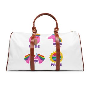 Illustrations Pride Day Badges Set Waterproof Travel Bag