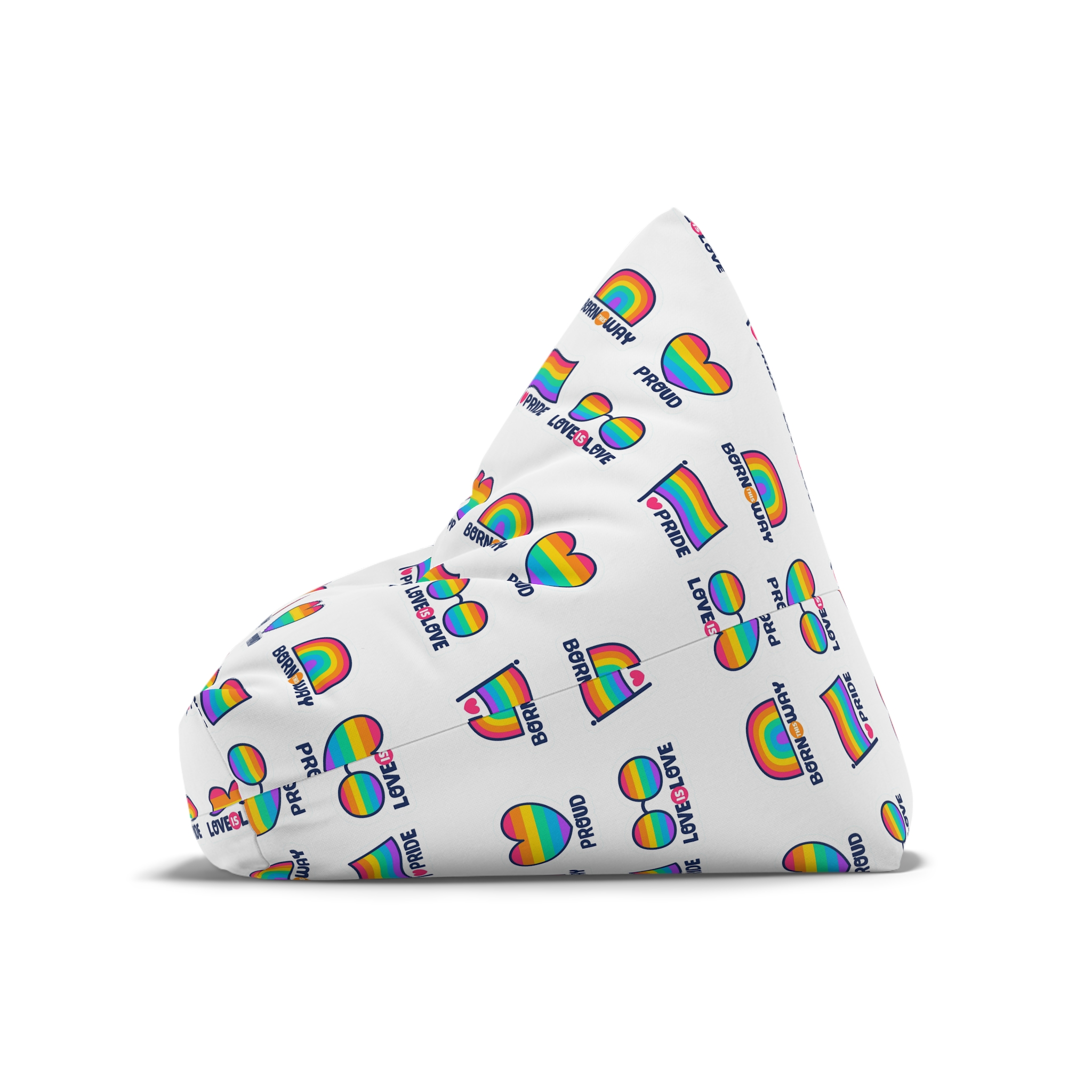 Pride Day Lables Collection Bean Bag Chair Cover - Image 8