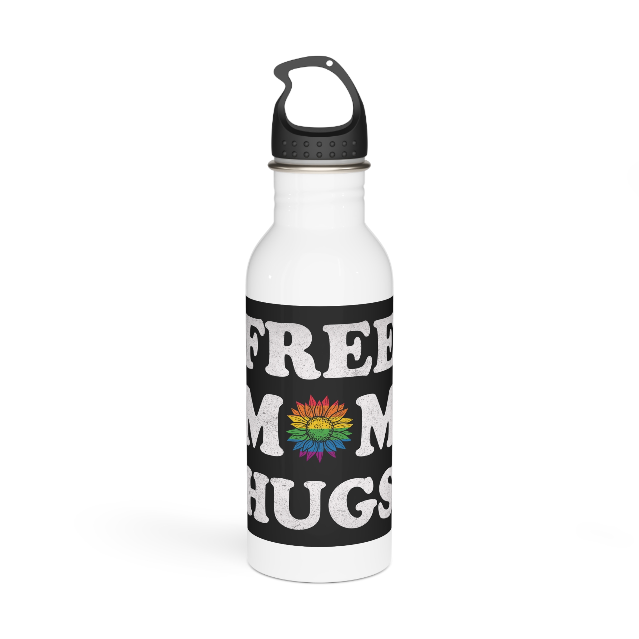 Sunflower Pride Rainbow Premium Vector T Shirt Stainless Steel Water Bottle