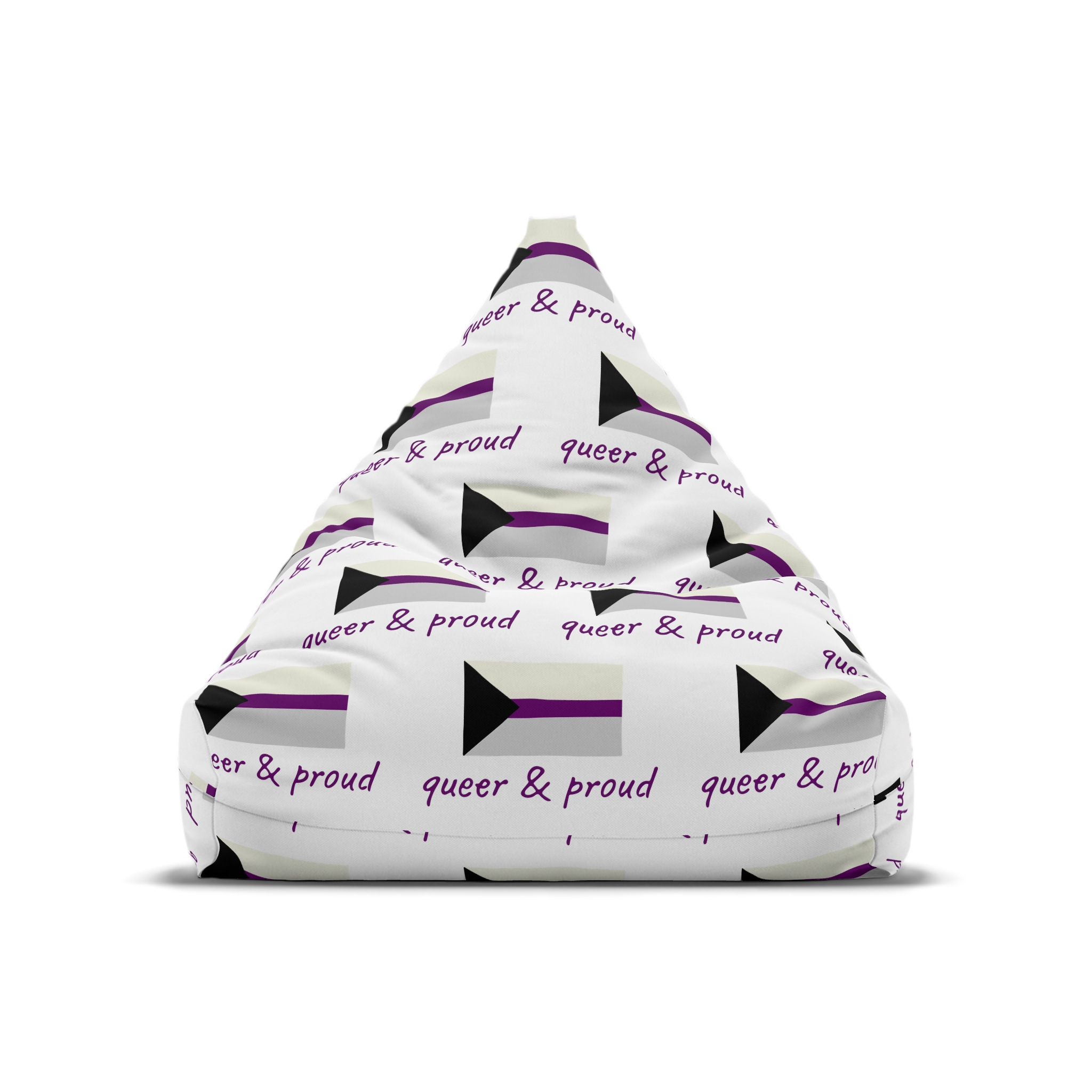 Colorful Demisexual Pride Flag Happy Pride Day Lgbtq Community Pride Month Vector Hand Drawn Doodle Posters Stickers Logo Cards Bean Bag Chair Cover - Image 5