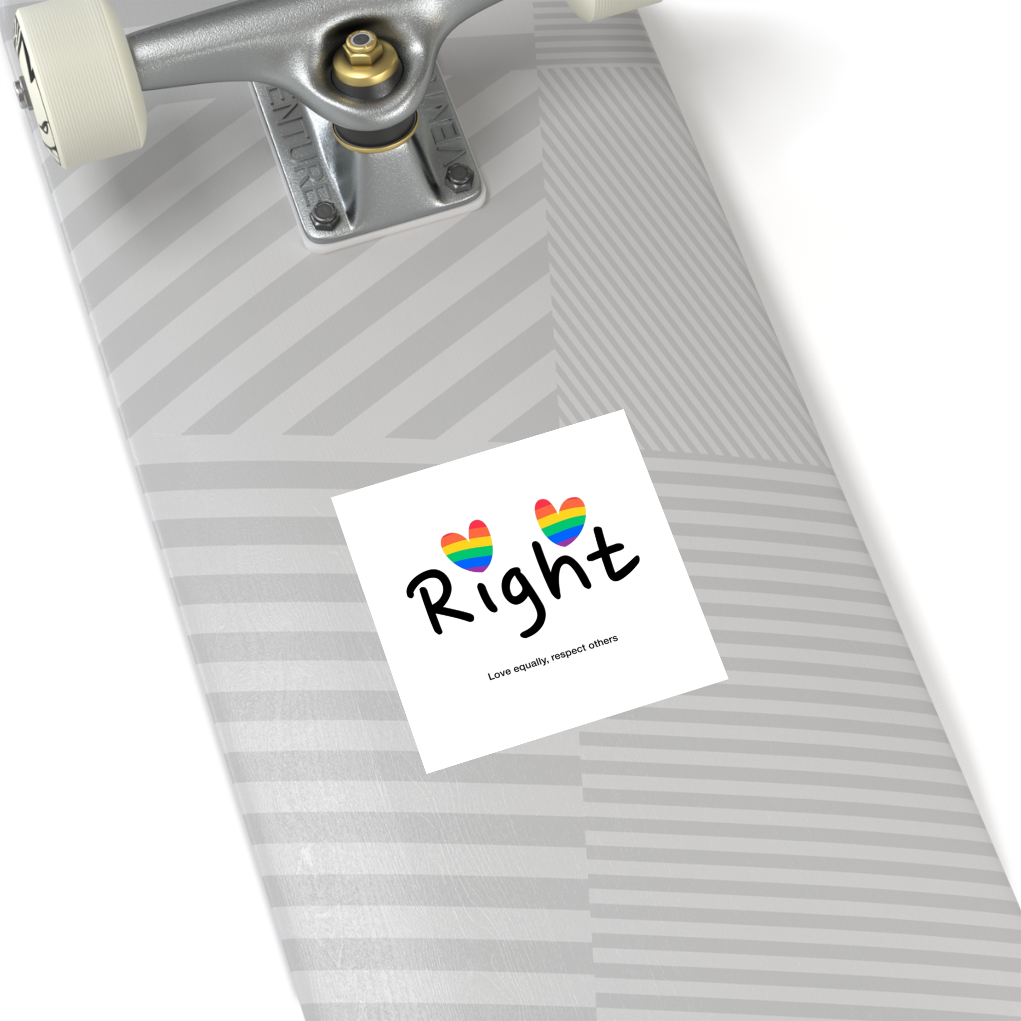 Love Letter Pride Rainbow Lettering Text Writing Pattern Freedom Love Heart Homo Colors Flag Parade(1) Laminate Stickers Square - Image 32