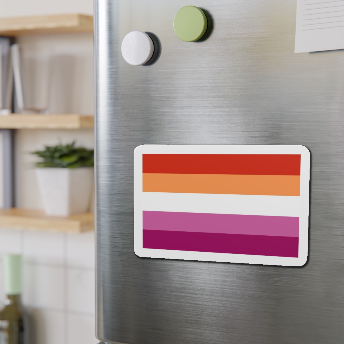 Lesbian Flag Die Cut Magnets - Image 15